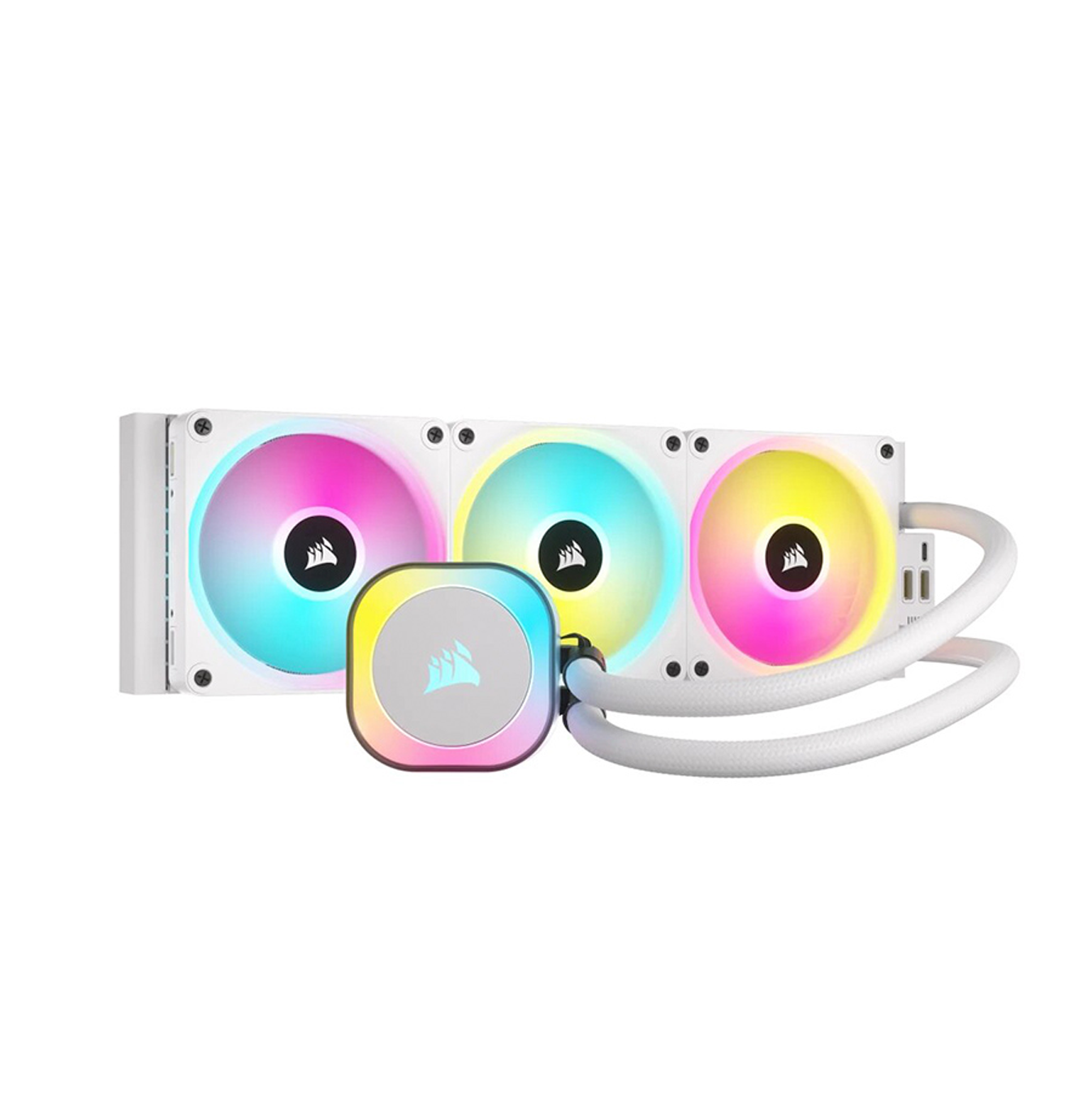 Enfriamiento liquido Corsair H1501 RGB AIO 360MM color blanco CW-9061006-WW Marca: Corsair