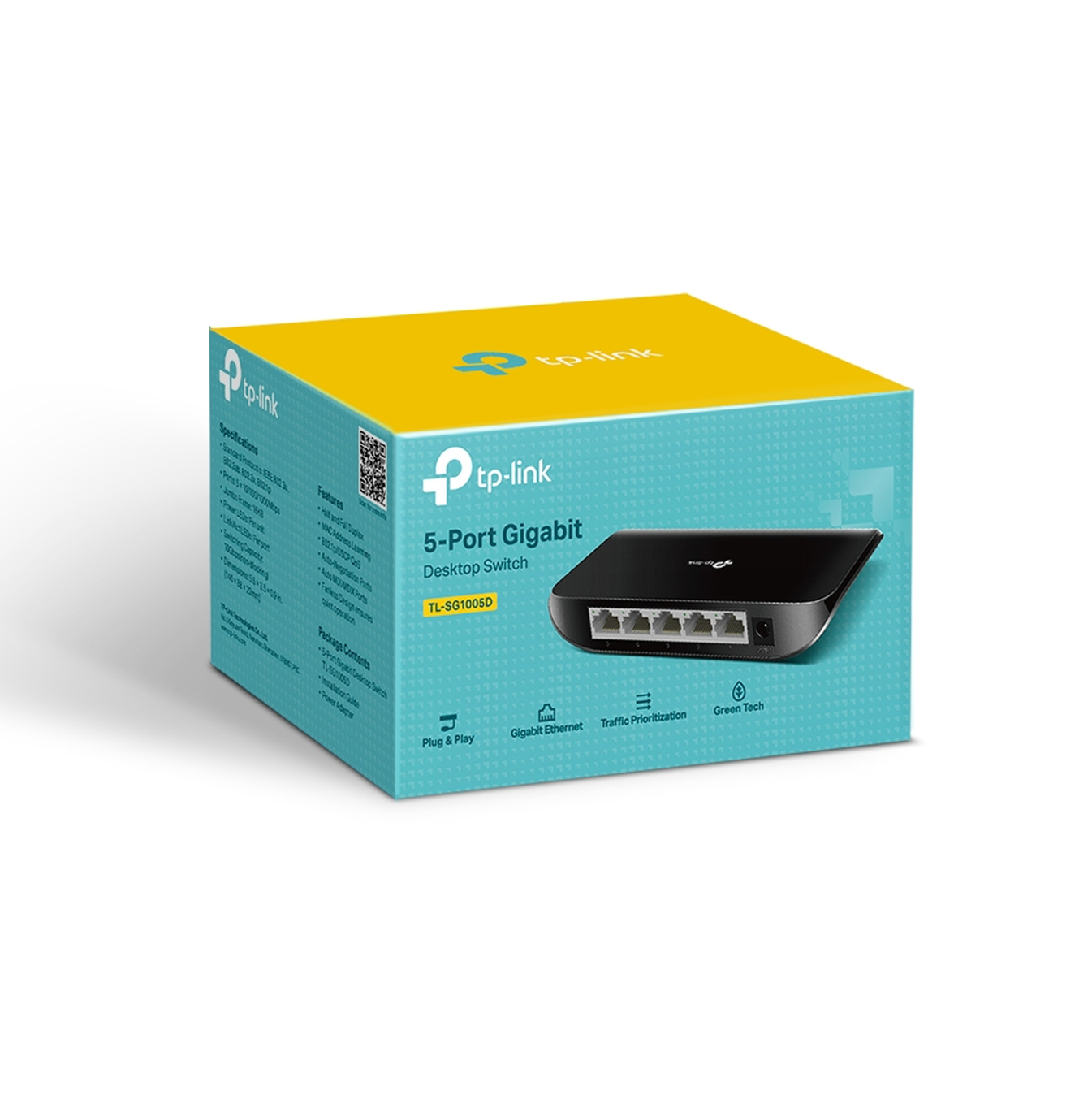 Switch gigabit 5 puertos TL-SG1005D Marca: TP-Link