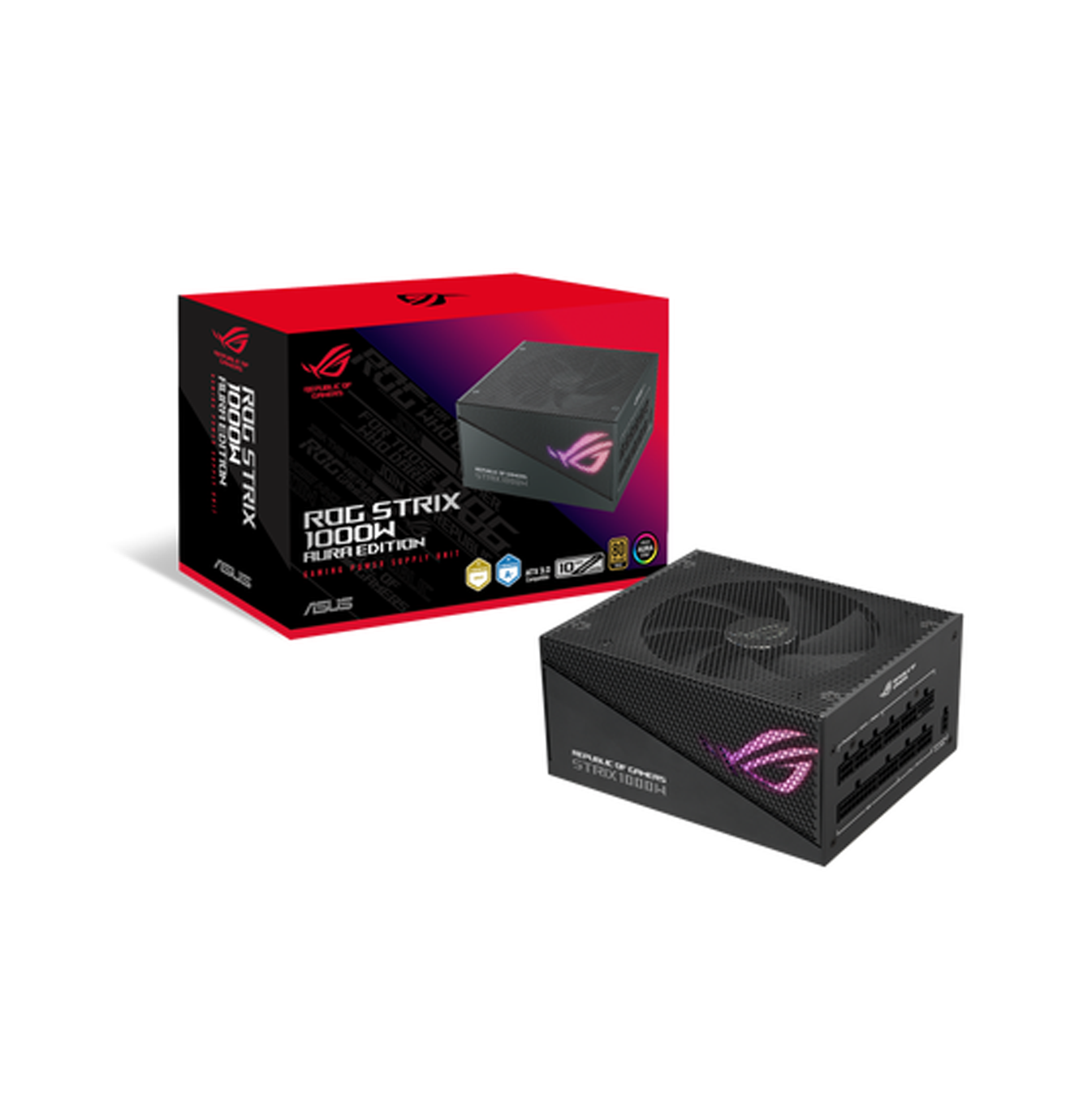 Fuente de poder ROG-STRIX-1000G-AURA-GAMING 90YE00P1-BVAA00 Marca: ASUS