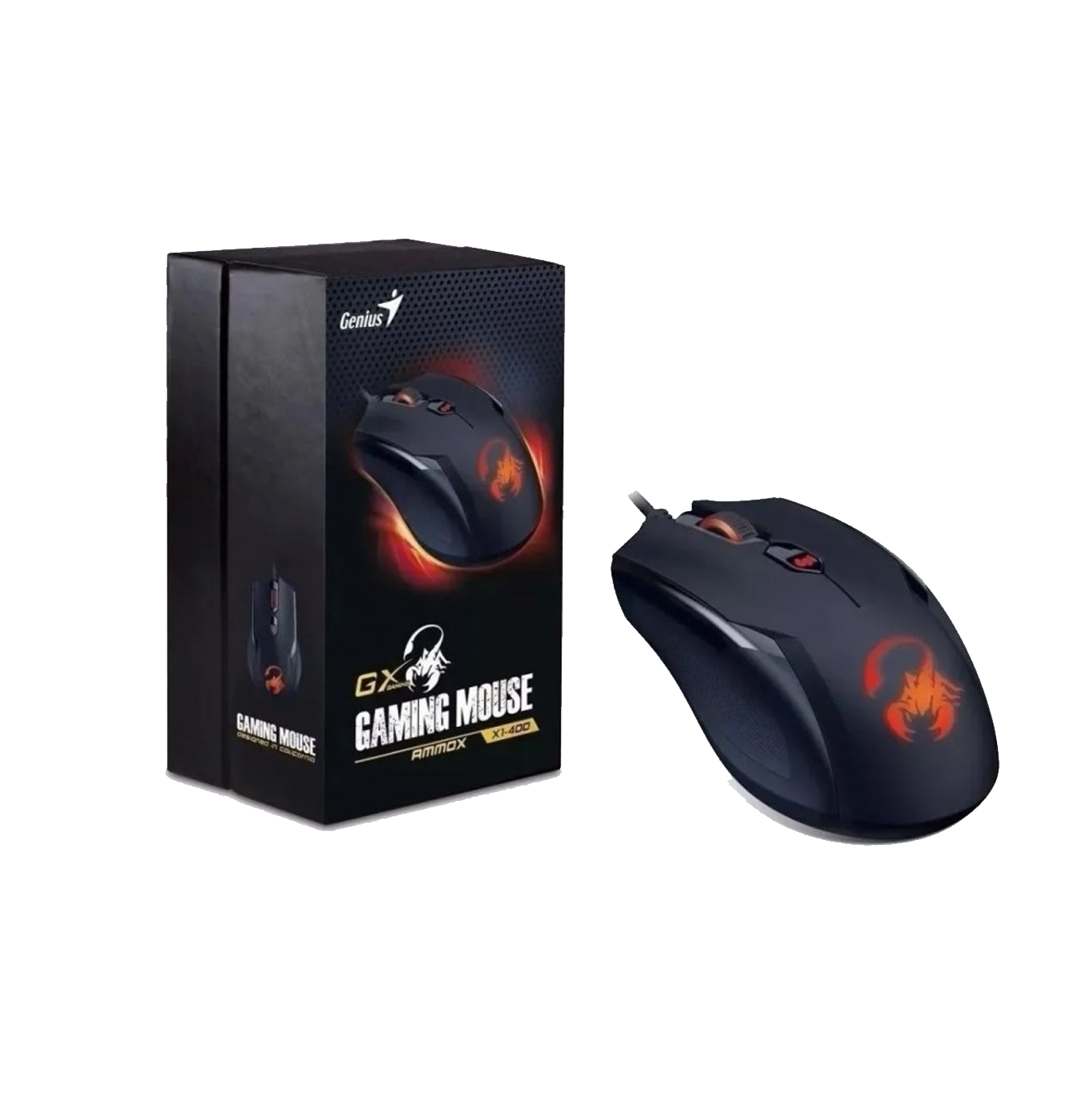 Mouse AMMOX X1-600 USB negro 31040006400 Marca: Genius