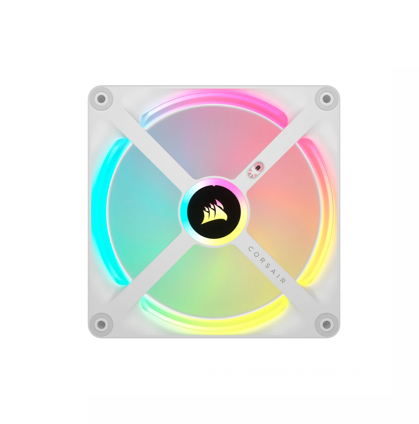 Abanico QX140 140mm RGB PWM sistema ICUE incluido HUB white CO-9051008-WW Marca: Corsair