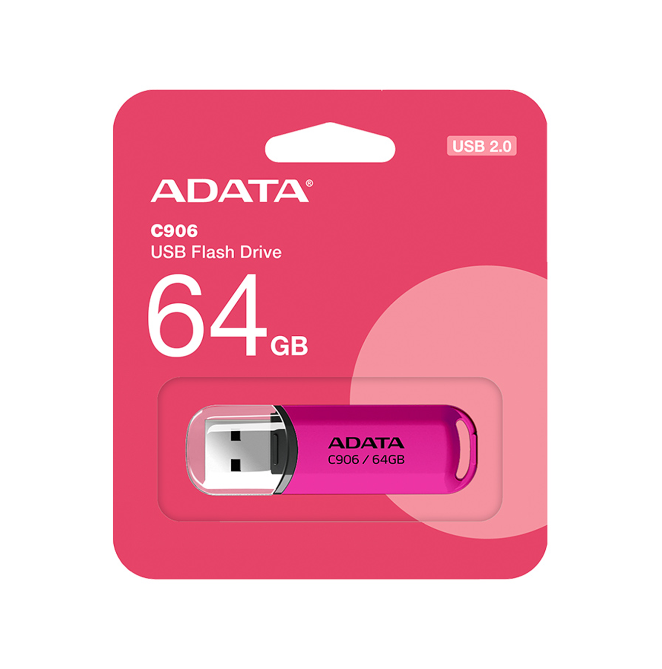 Memoria USB 64GB C906 rosado AC906-64G-RPP Marca: ADATA