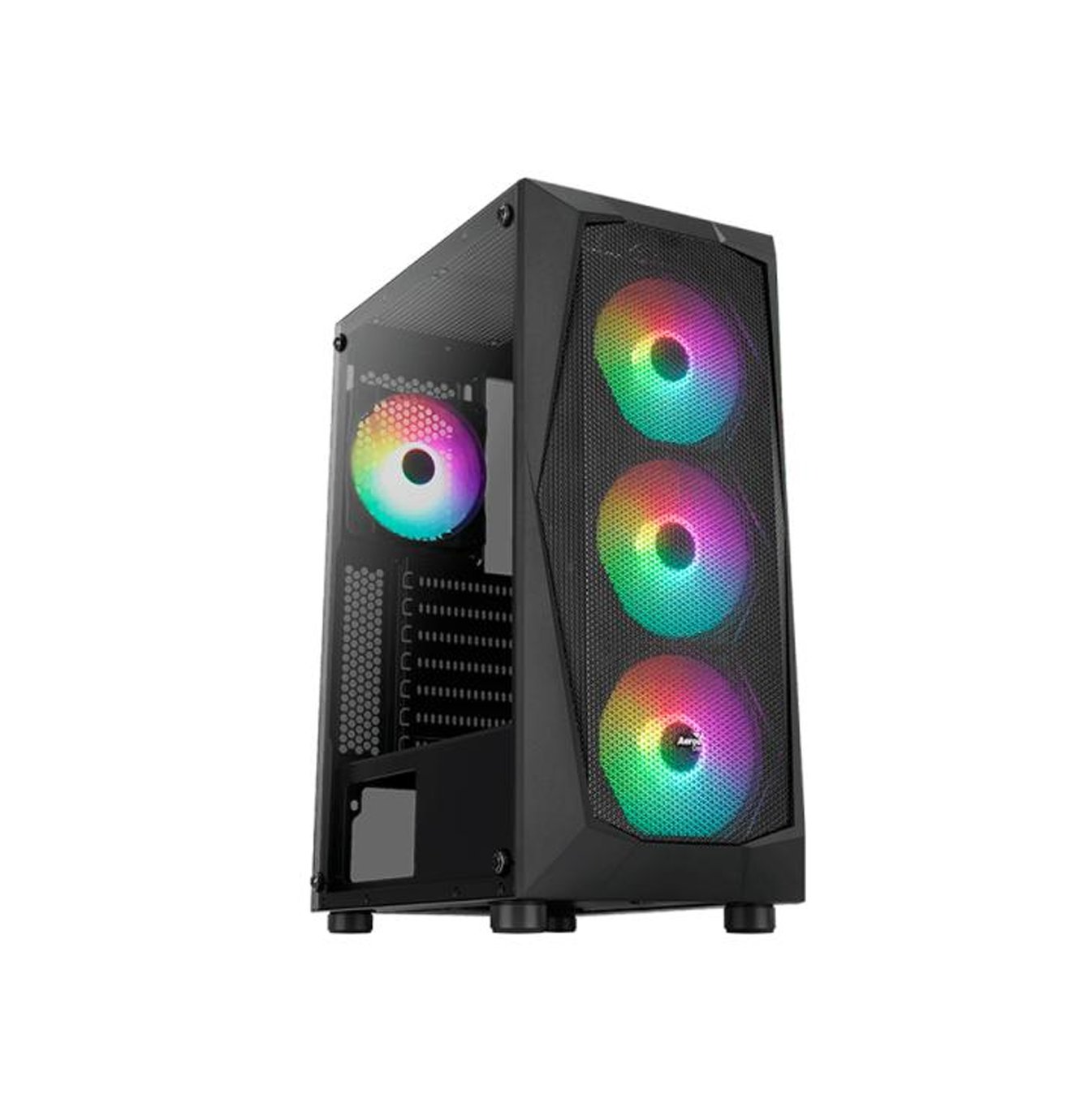 Case gamer vidrio templado RGB FALCON-G-BK-V2 ACCM-PV41143.11 Marca: Aerocool