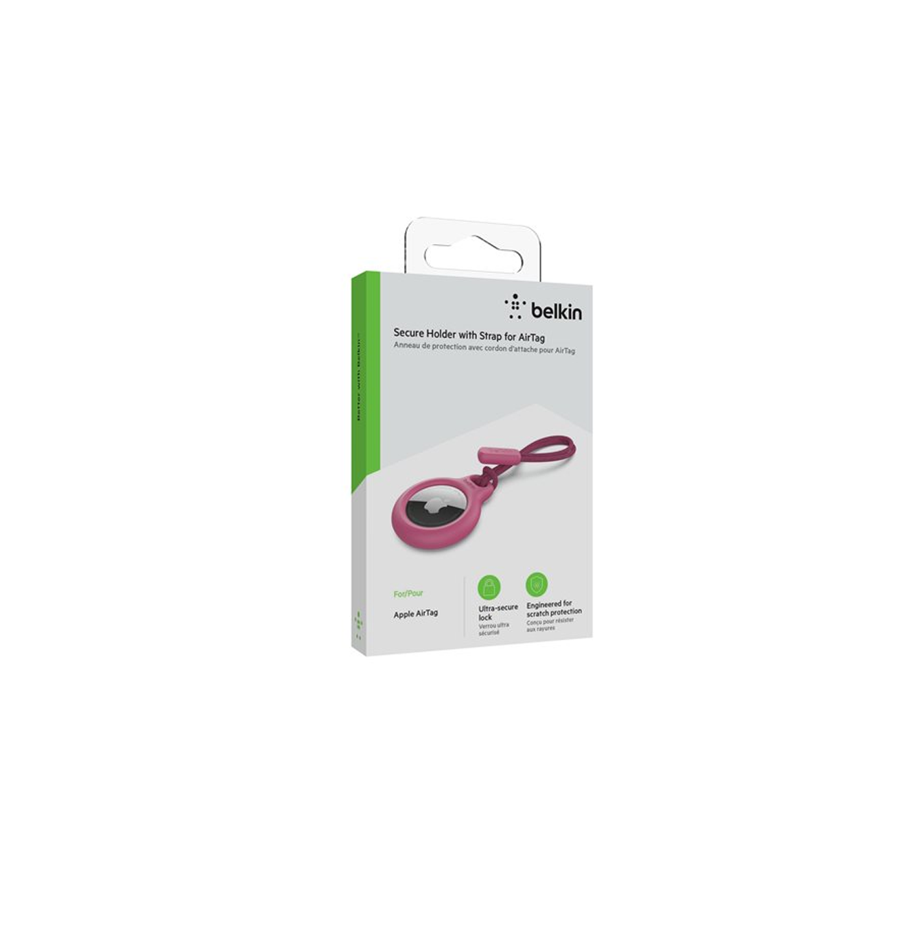 Belkin Secure Holder with Carabiner Estuche para Airtag rojo MSC008btRD Marca: Belkin