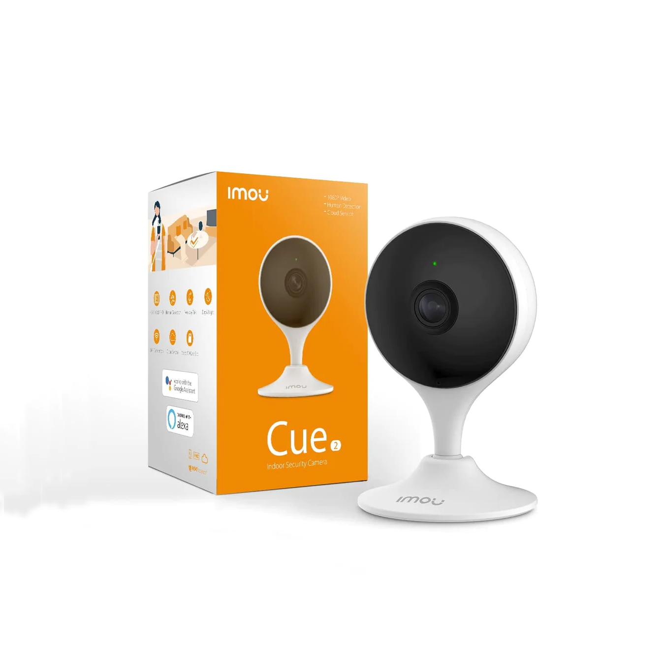 Cámara de vigilancia Wi-Fi CUE2 de 2MP con detección de humanos Marca: IMOU By Dahua