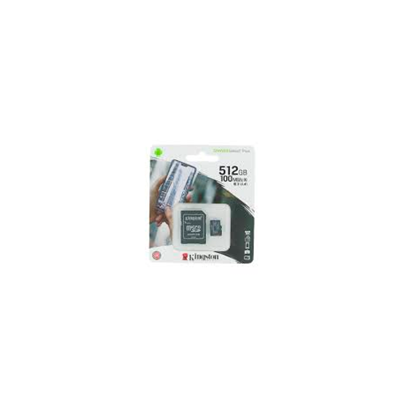 Tarjeta de memoria flash (adaptador microSDXC a SD Incluido) 512 GB Marca: Kingston