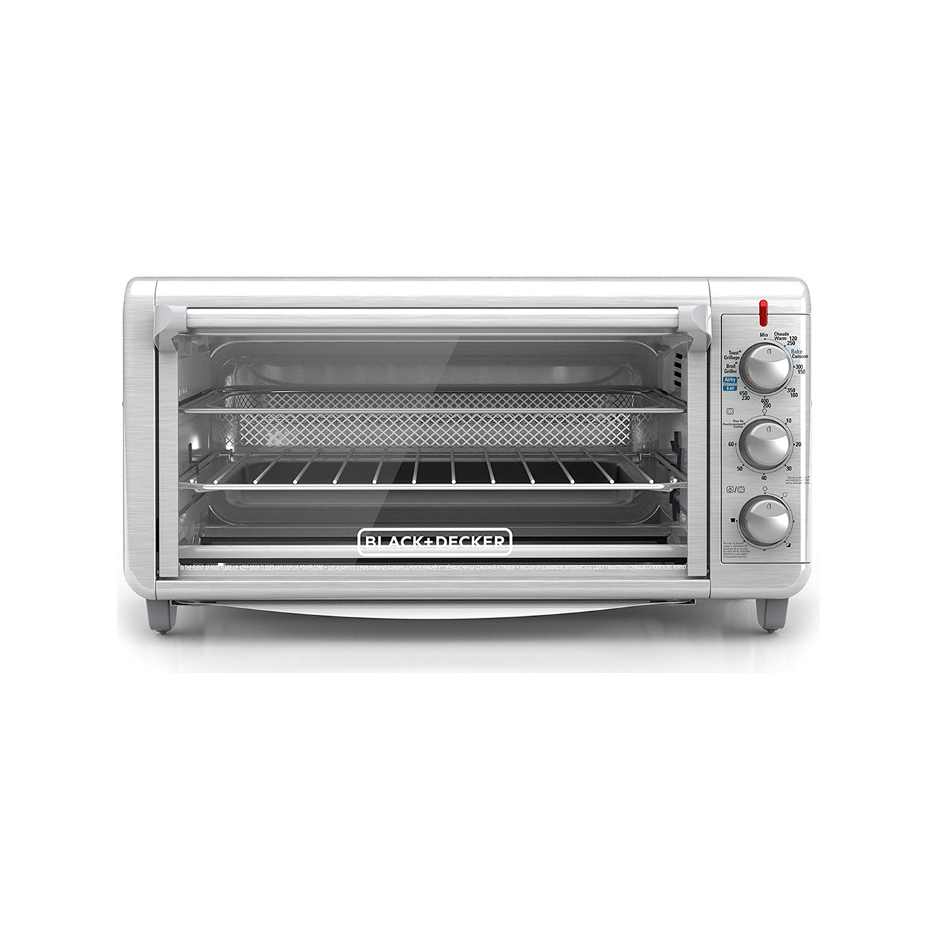 Horno con Freidora de Aire 8 rebanadas inox TO3265xSS-LA Marca: Black + Decker