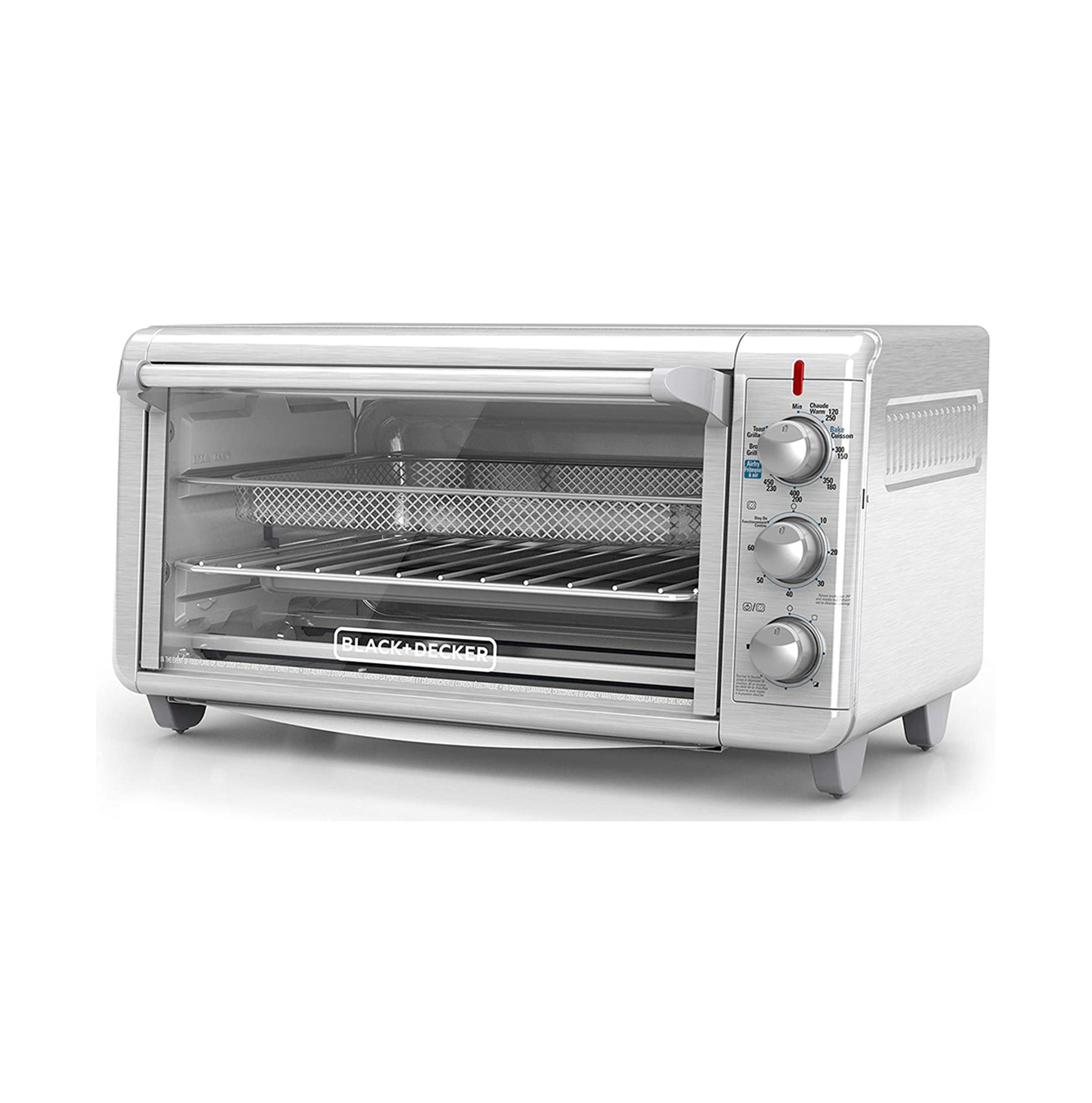Horno con Freidora de Aire 8 rebanadas inox TO3265xSS-LA Marca: Black + Decker