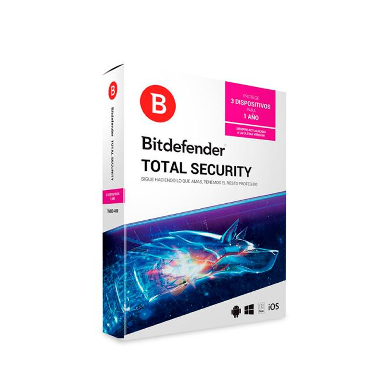 Licencia antivirus Total Security 3PC 1 AÑO Marca: Bitdefender