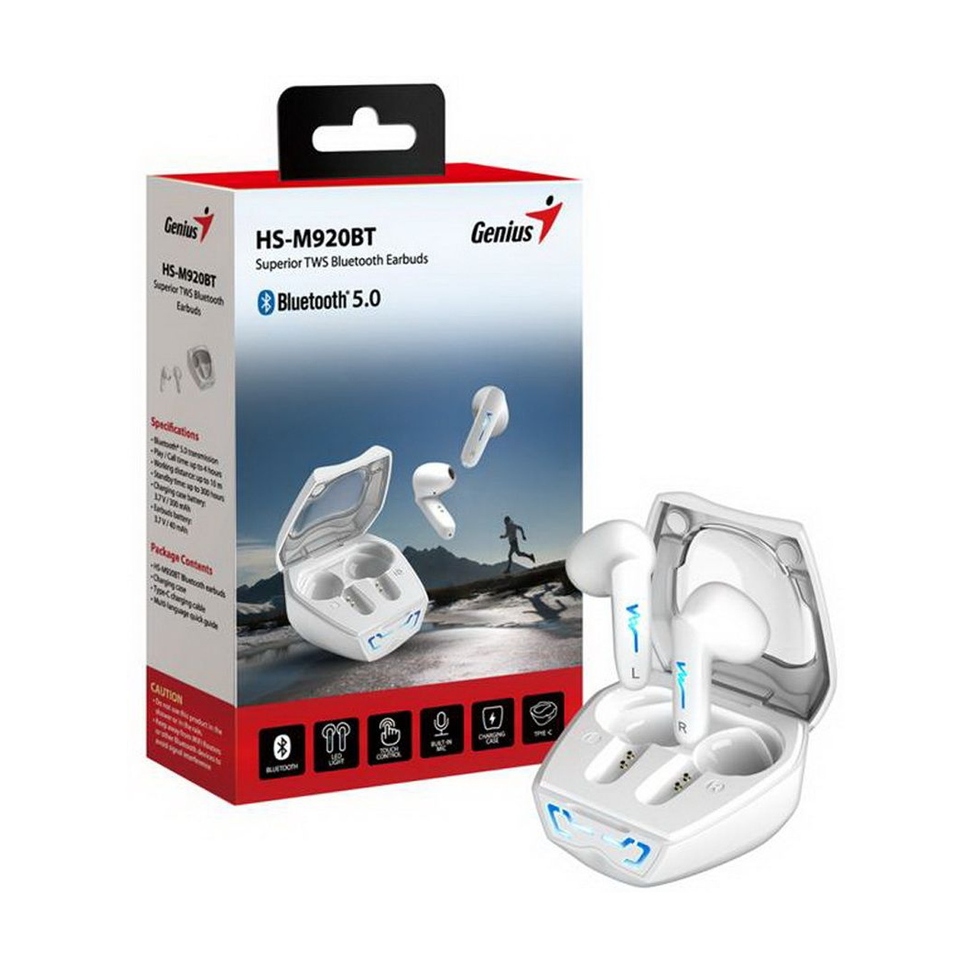 Auriculares bluetooth HS-M920BT blanco 31710024400 Marca: Genius