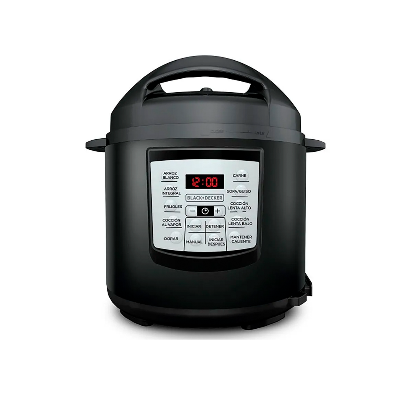 Olla multiusos digital 6l inox PR100B negra Marca: Black + Decker
