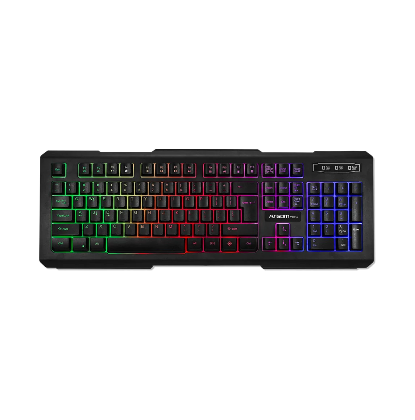 Teclado gaming combat USB negro ARG-KB-2055BK Marca: Argom