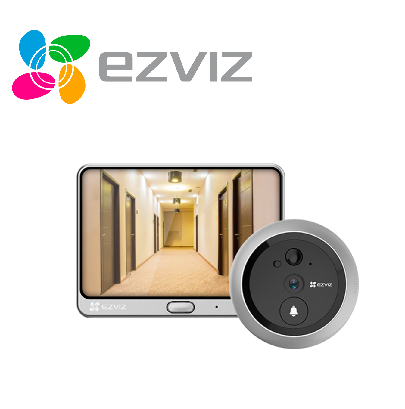 Timbre inalámbrico con mirilla DP2, 1080p Full HD, 2 MP con batería CSDP2CA06E2WPFBS Marca: Ezviz