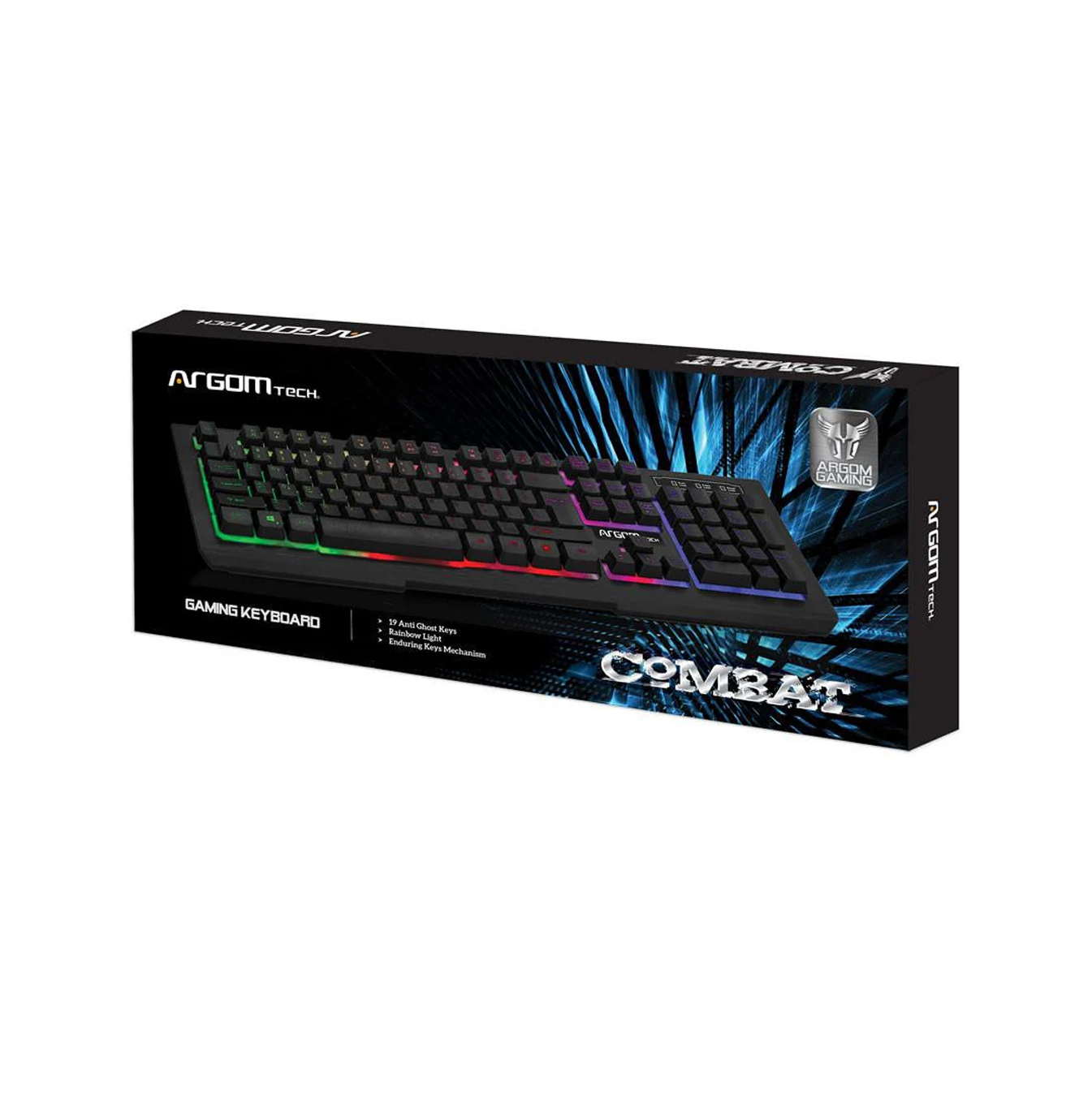 Teclado gaming combat USB negro ARG-KB-2055BK Marca: Argom