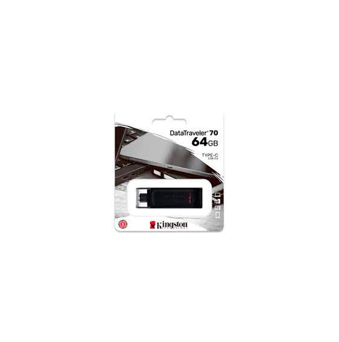 Unidad flash USB DataTraveler 70 / 64 GB Marca Marca: Kingston