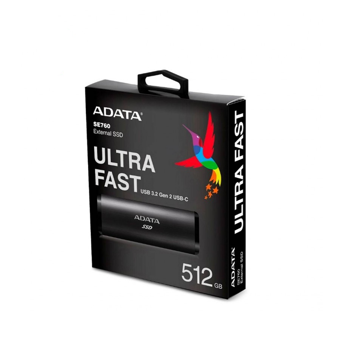 HD externo solido 512GB SE760 ASE760-512GU32G2-CBK Marca: ADATA