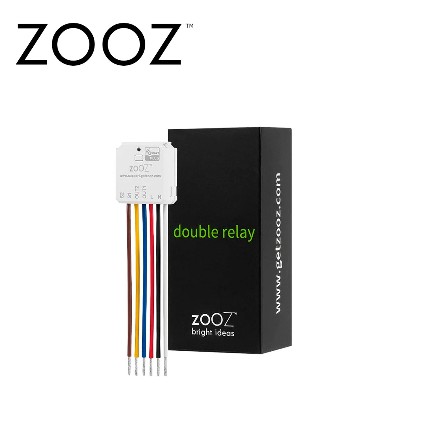 Microcontrolador doble relay Z- Wave Plus 700 ZEN52 Marca: Zooz