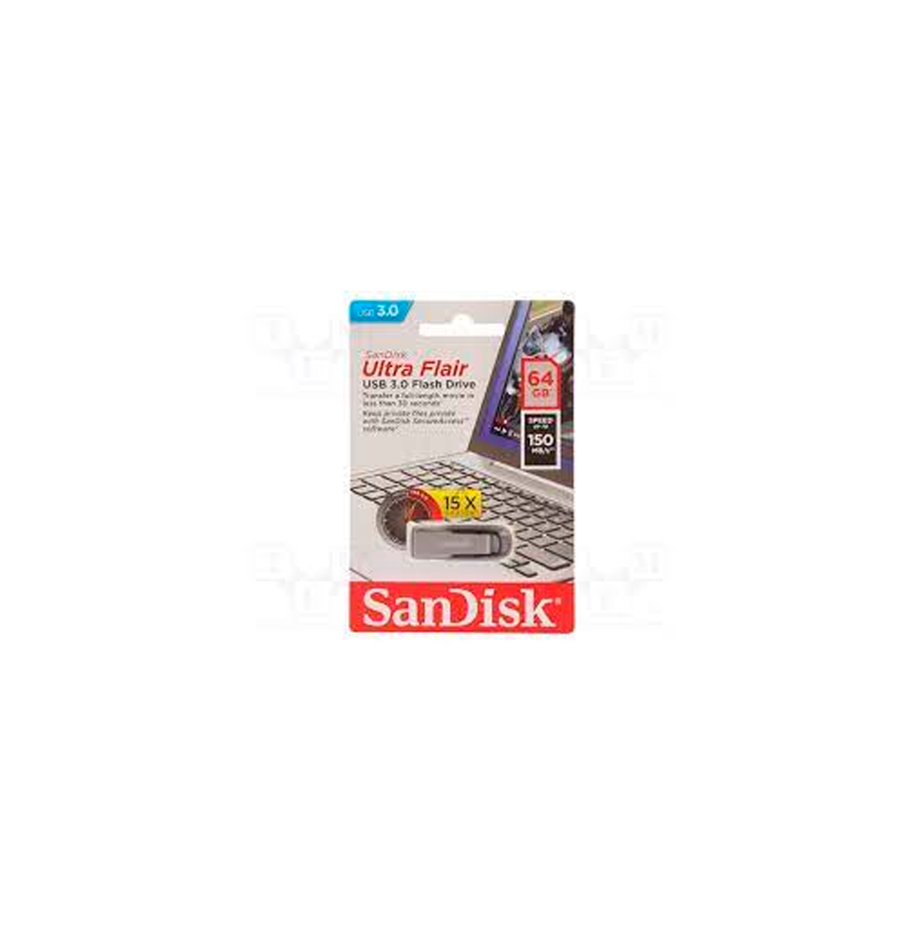 Unidad flash USB SanDisk Ultra Flair 64 GB Marca: SanDisk