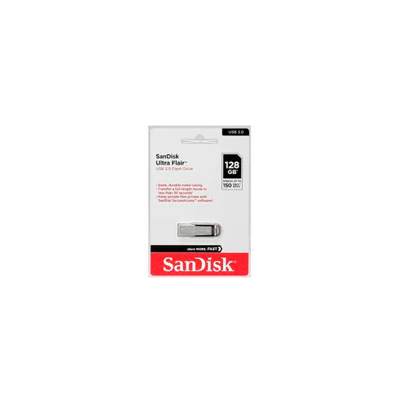 Unidad flash USB SanDisk Ultra Flair 128 GB Marca: SanDisk