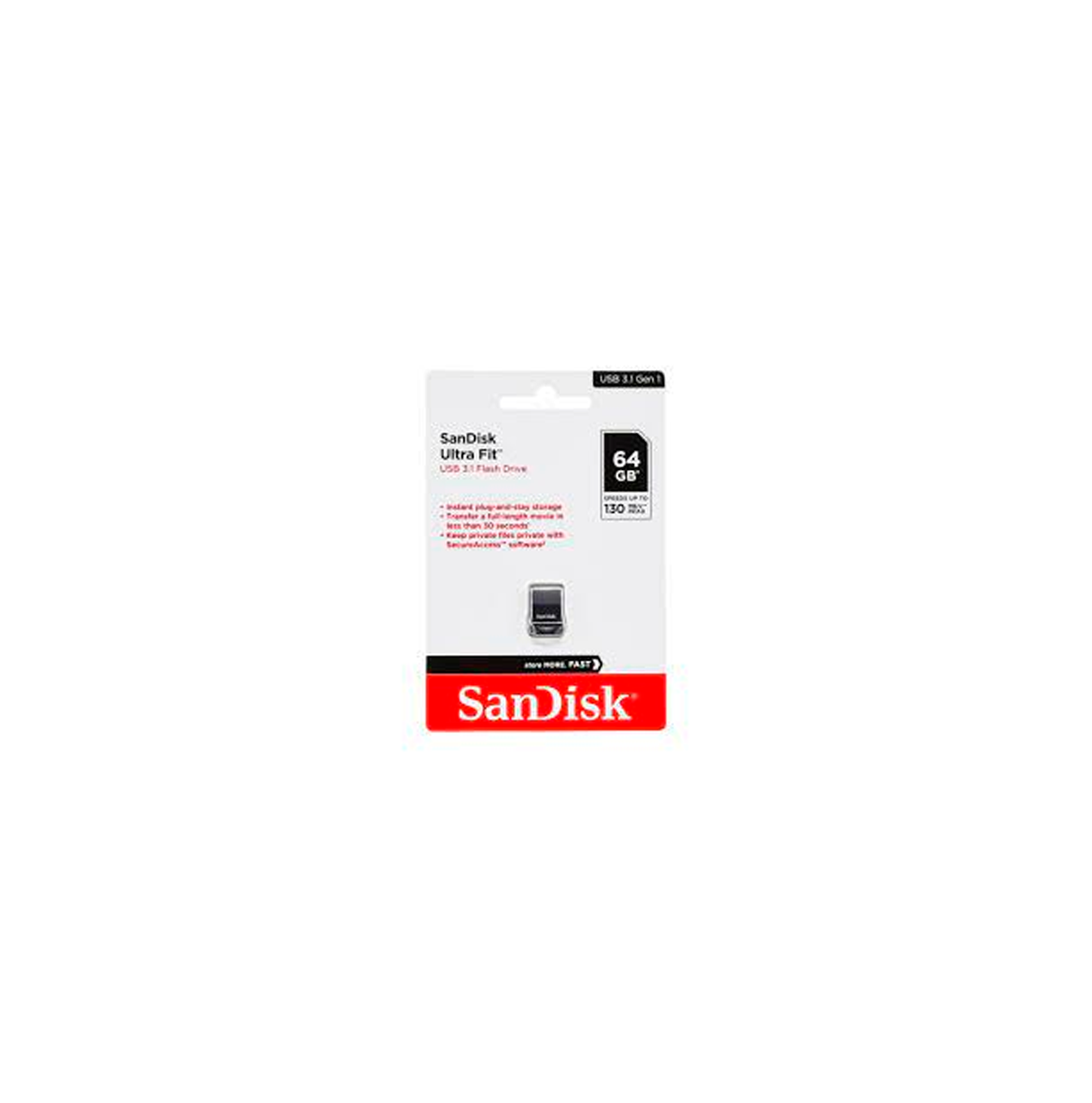 Unidad flash USB SanDisk Ultra Fit 64 GB Marca: SanDisk