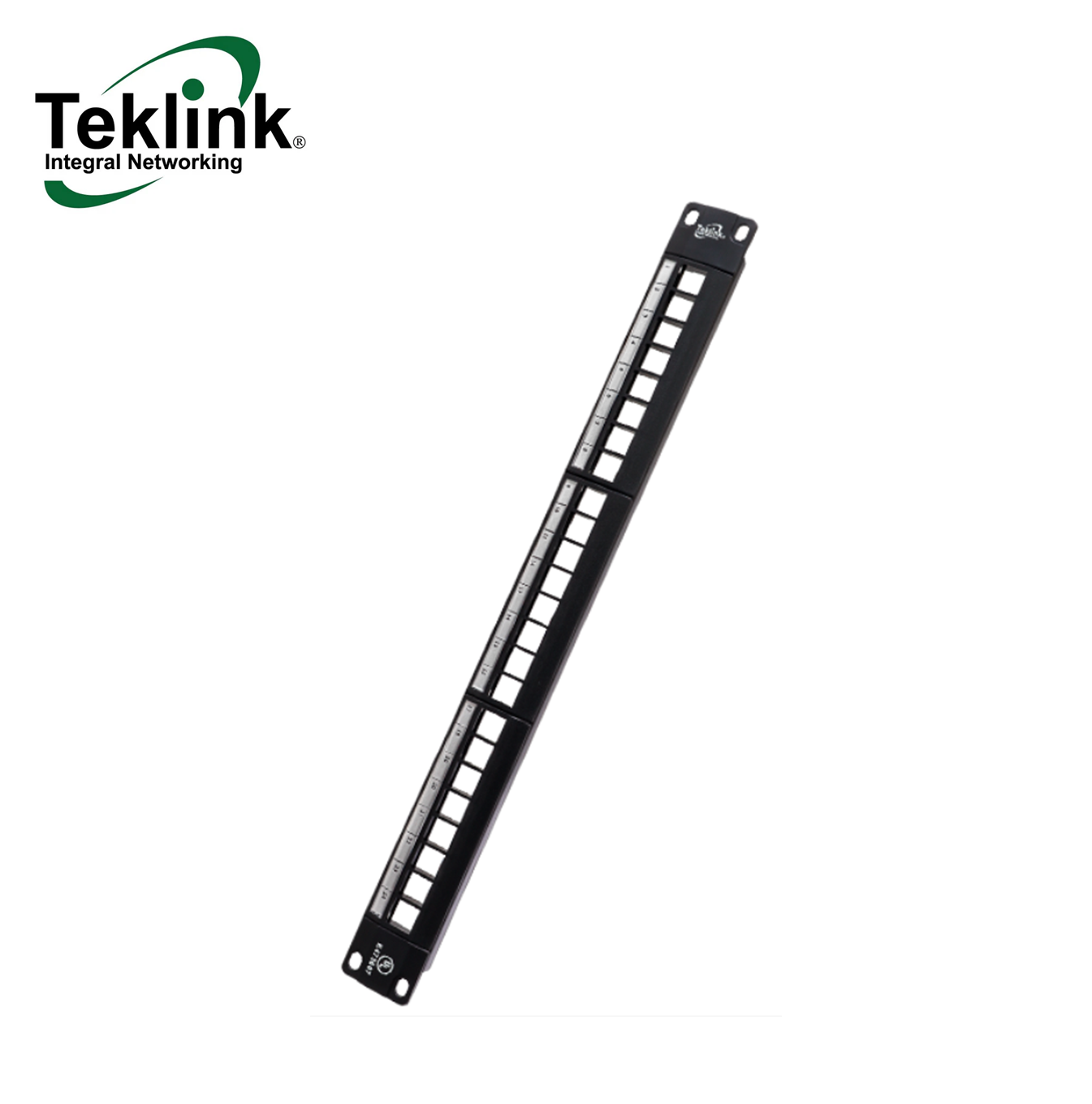 Panel modular 24 puertos UL para Rack 1U Marca: Teklink