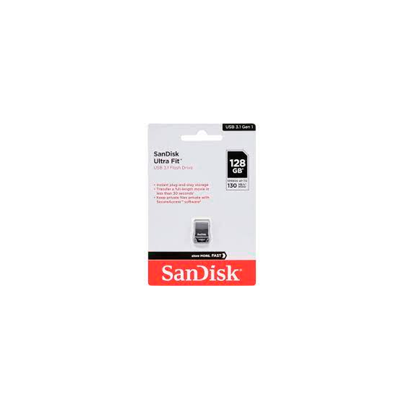 Unidad flash USB SanDisk Ultra Fit 128 GB Marca: SanDisk