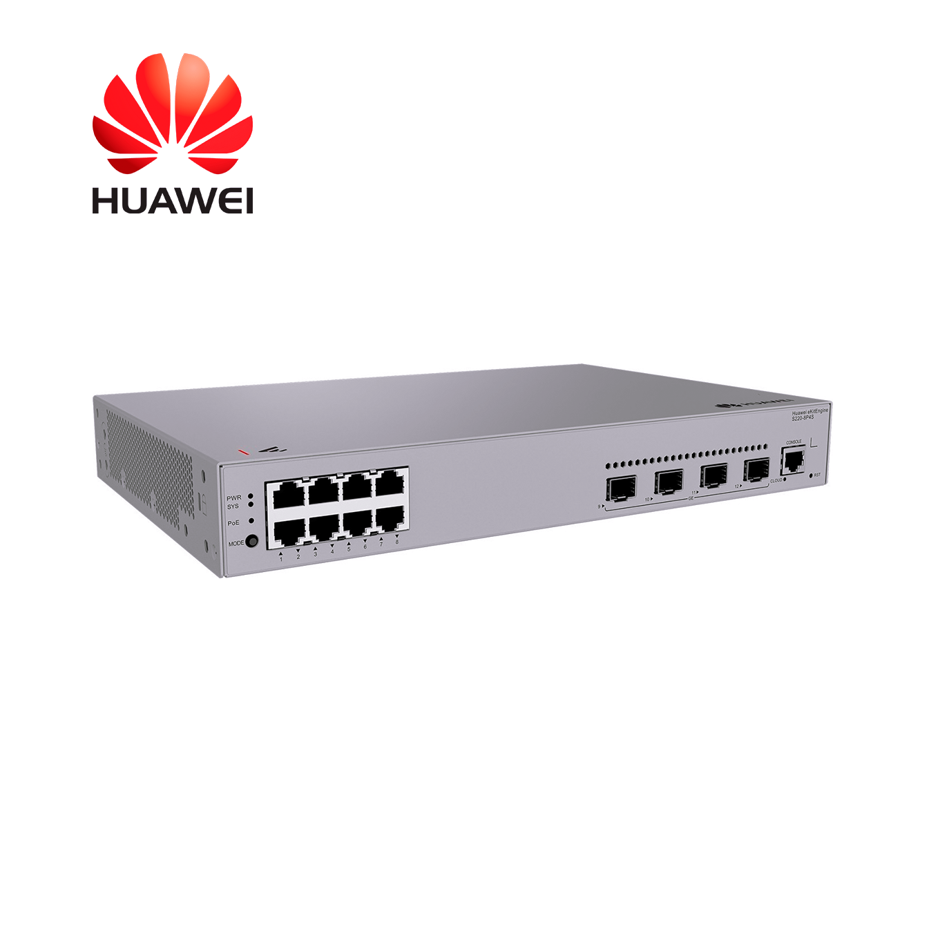 Switch 8 x puertos 10/100/1000BASE-T S220-8P4S Marca: Huawei
