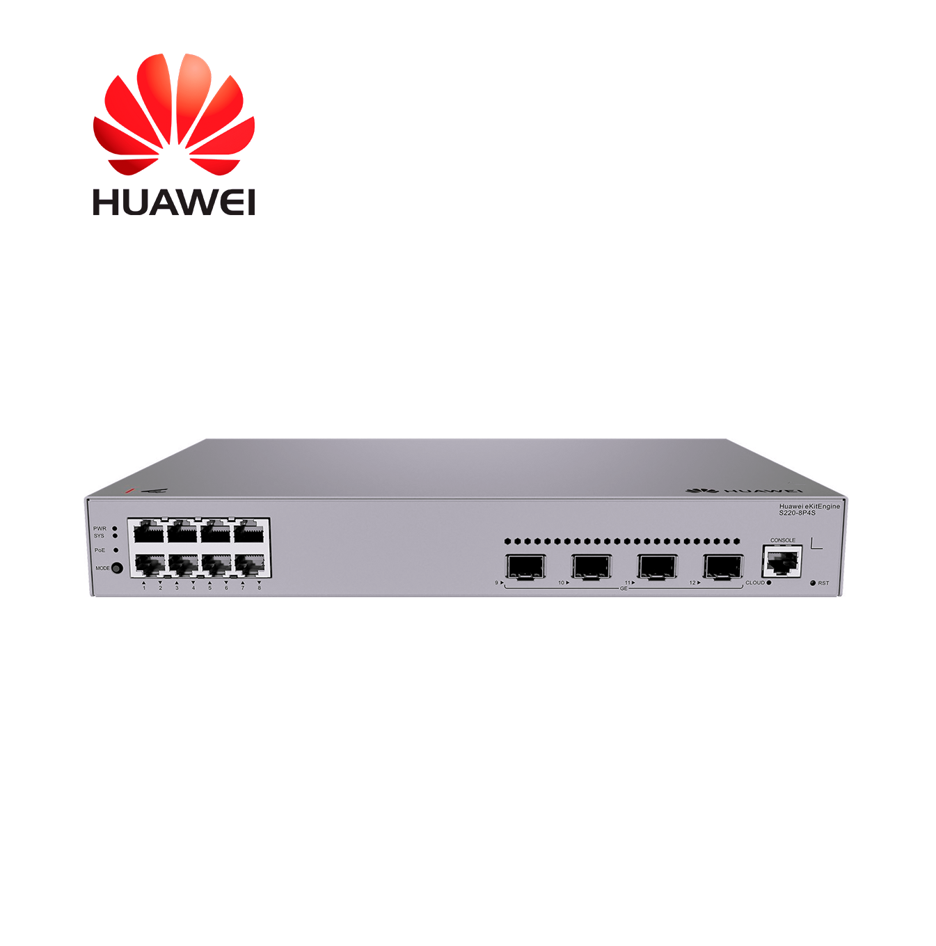 Switch 8 x puertos 10/100/1000BASE-T S220-8P4S Marca: Huawei