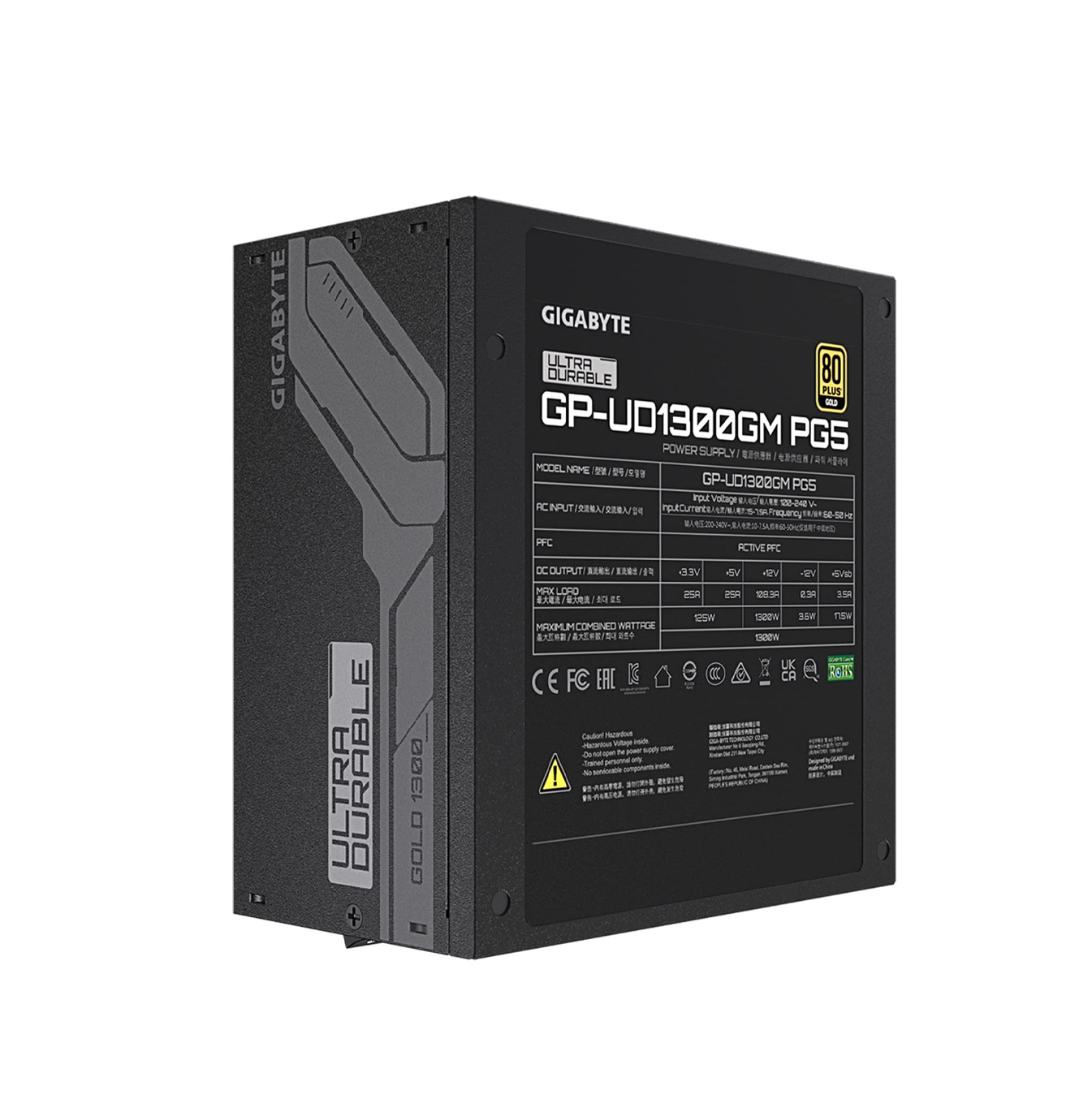 Fuente de poder 1300W 80 PLUS GOLD GP-UD1300GM PG5 GUS Marca: Gigabyte