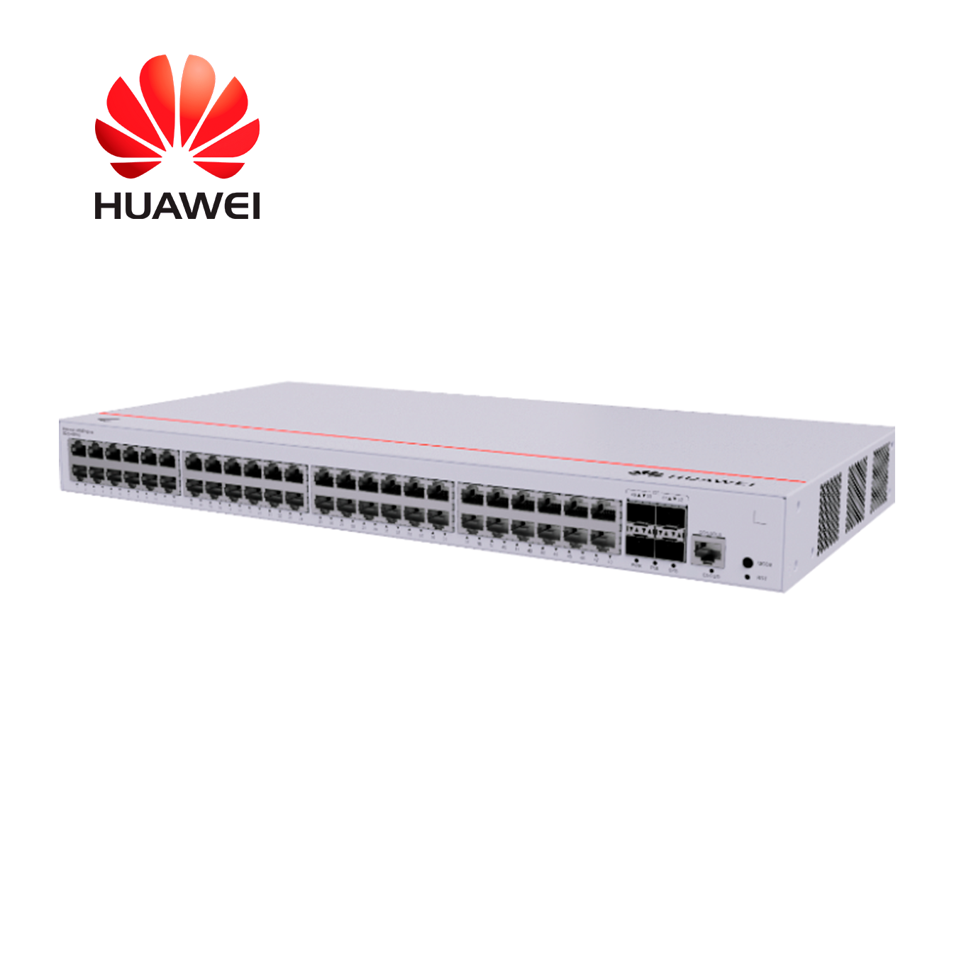 Switch 48 x puertos 10/100/1000BASE-T | 4 x puertos SFP GE | Potencia PoE+ total: 380W S220-48P4S Marca: Huawei