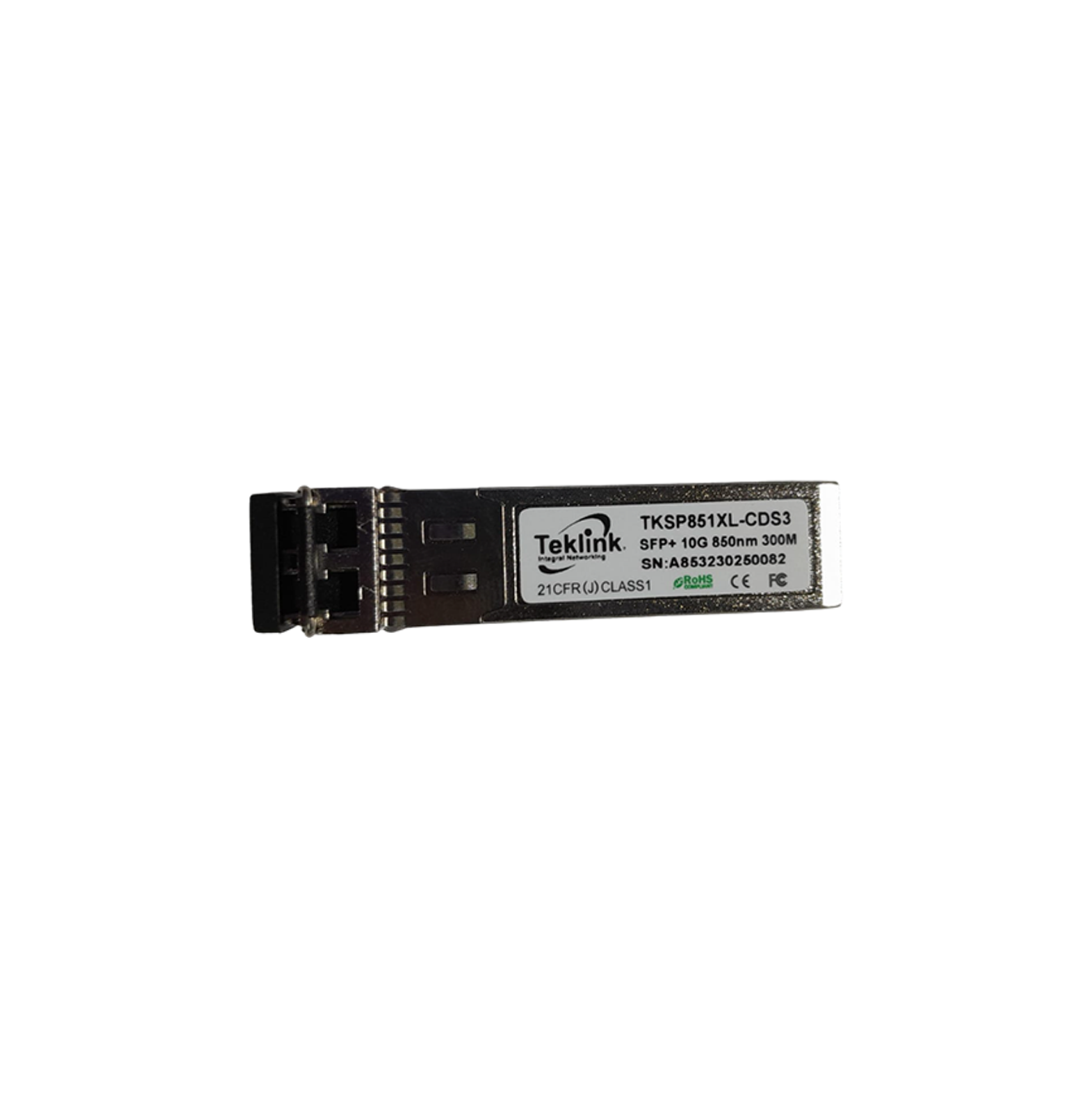 Transceptor fibra SFP 10GMM 300metros mini GBIC Marca: Teklink