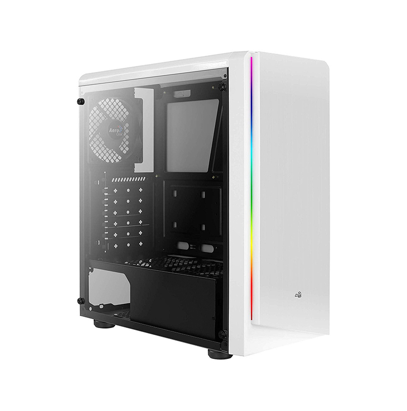 Case gamer Rift frente RGB RIFT WHITE ACCM-PV13012.21 Marca: Aerocool