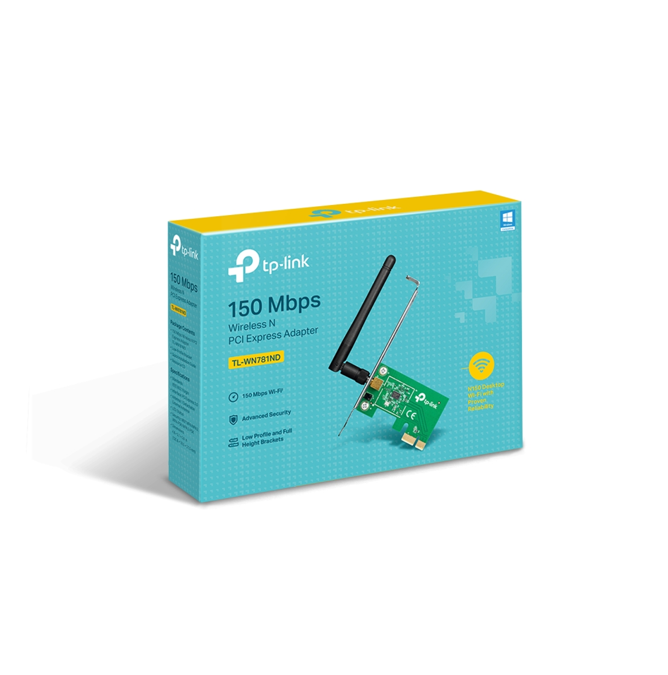 Adaptador Inalámbrico PCI Express a 150 Mbps TL-WN781ND Marca: TP-Link