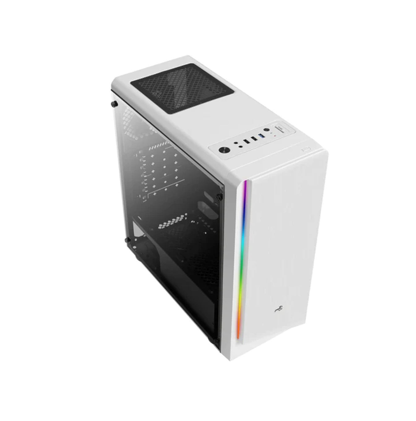 Case gamer Rift frente RGB RIFT WHITE ACCM-PV13012.21 Marca: Aerocool