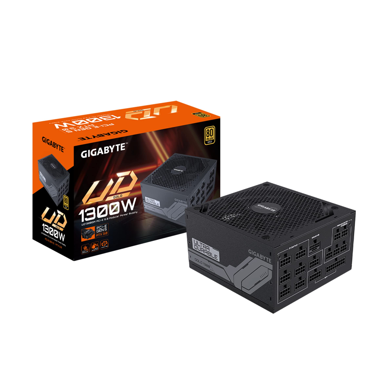 Fuente de poder 1300W 80 PLUS GOLD GP-UD1300GM PG5 GUS Marca: Gigabyte