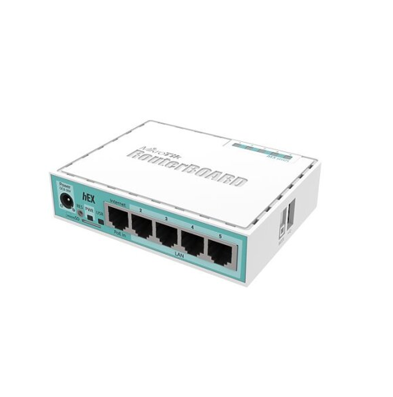 Router Board de 5 Puertos Gigabit Ethernet 1 Puerto USB y versión 3 Marca: Mikrotik