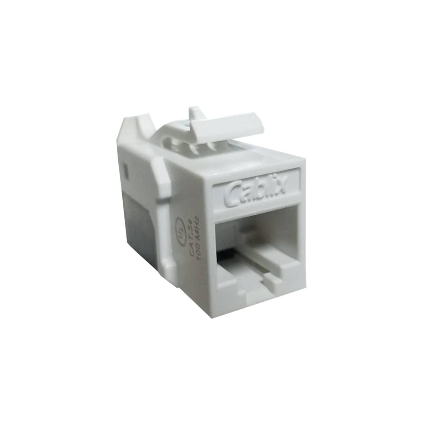 Conector Keystone Jack Cat 5E color blanco MKE-03W Marca: Cablix