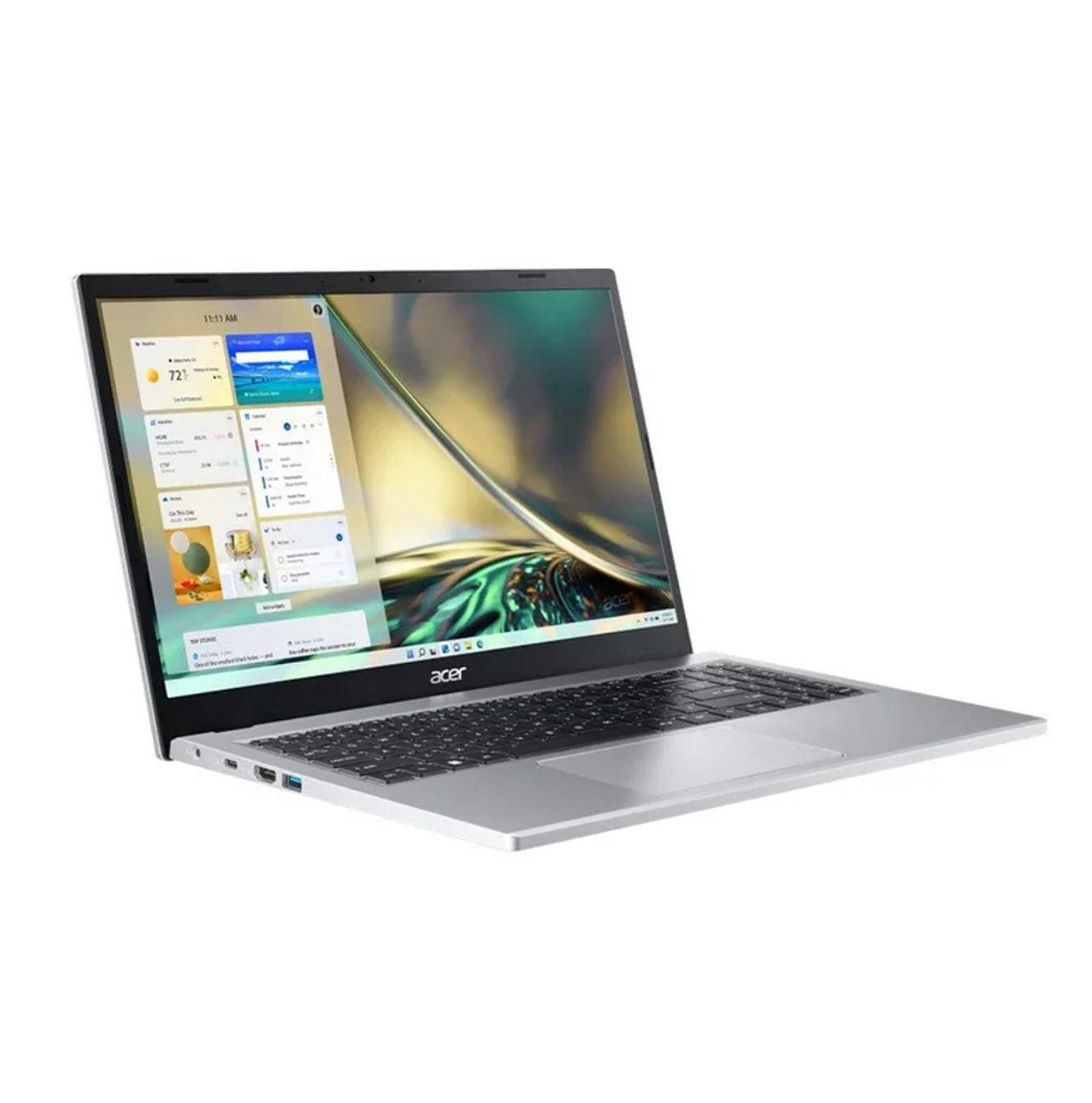 Computadora portátil 3 15.6" RYZEN 3 7320U 8GB 128GB SSD SILVER WIN 11-ENGLISH Marca: Acer Aspire