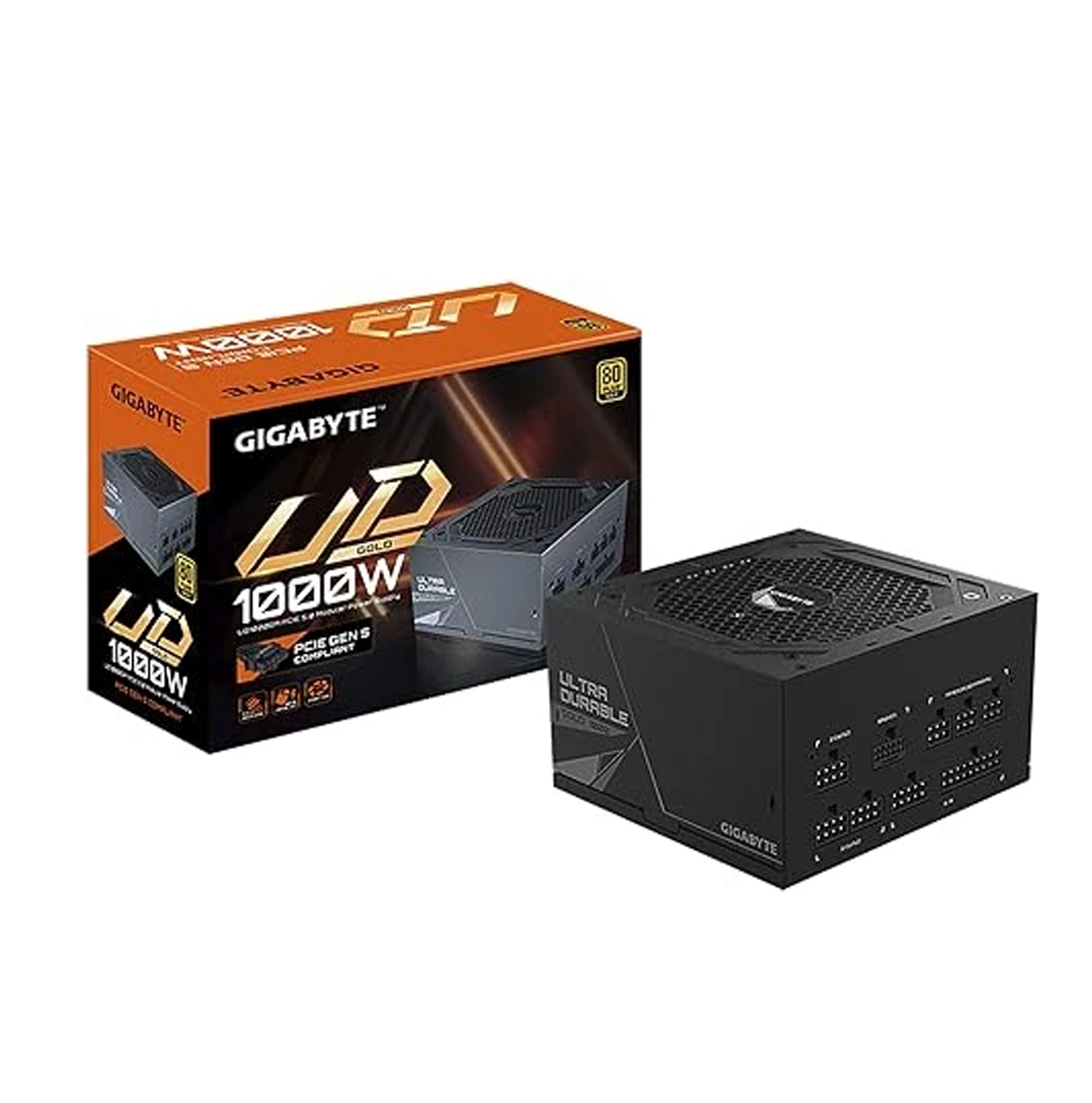 Fuente de poder 1000W 80 PLUS GOLD GP-UD1000GM PG5 REV Marca: Gigabyte