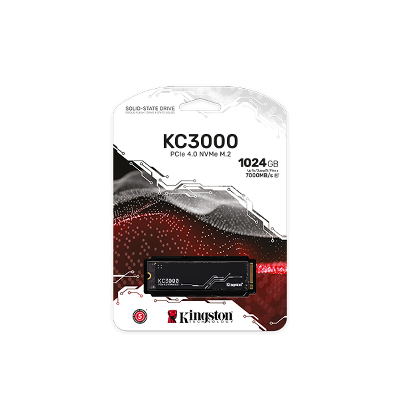 HD interno solido 1014G M.2 PCIE 4.0 NVME KC30000 SKC3000S/1024G Marca: Kingston