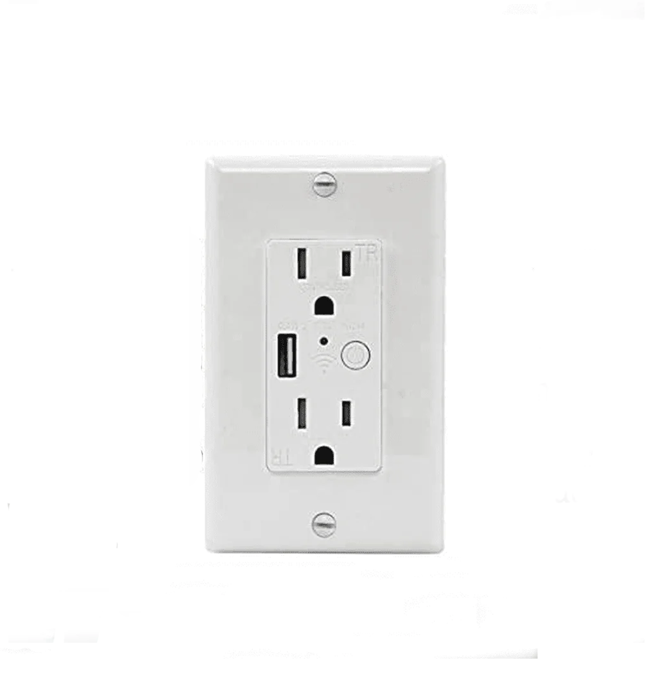 Tomacorriente inteligente de empotrar con USB Wi-Fi 110V 10A Marca: Dlux home