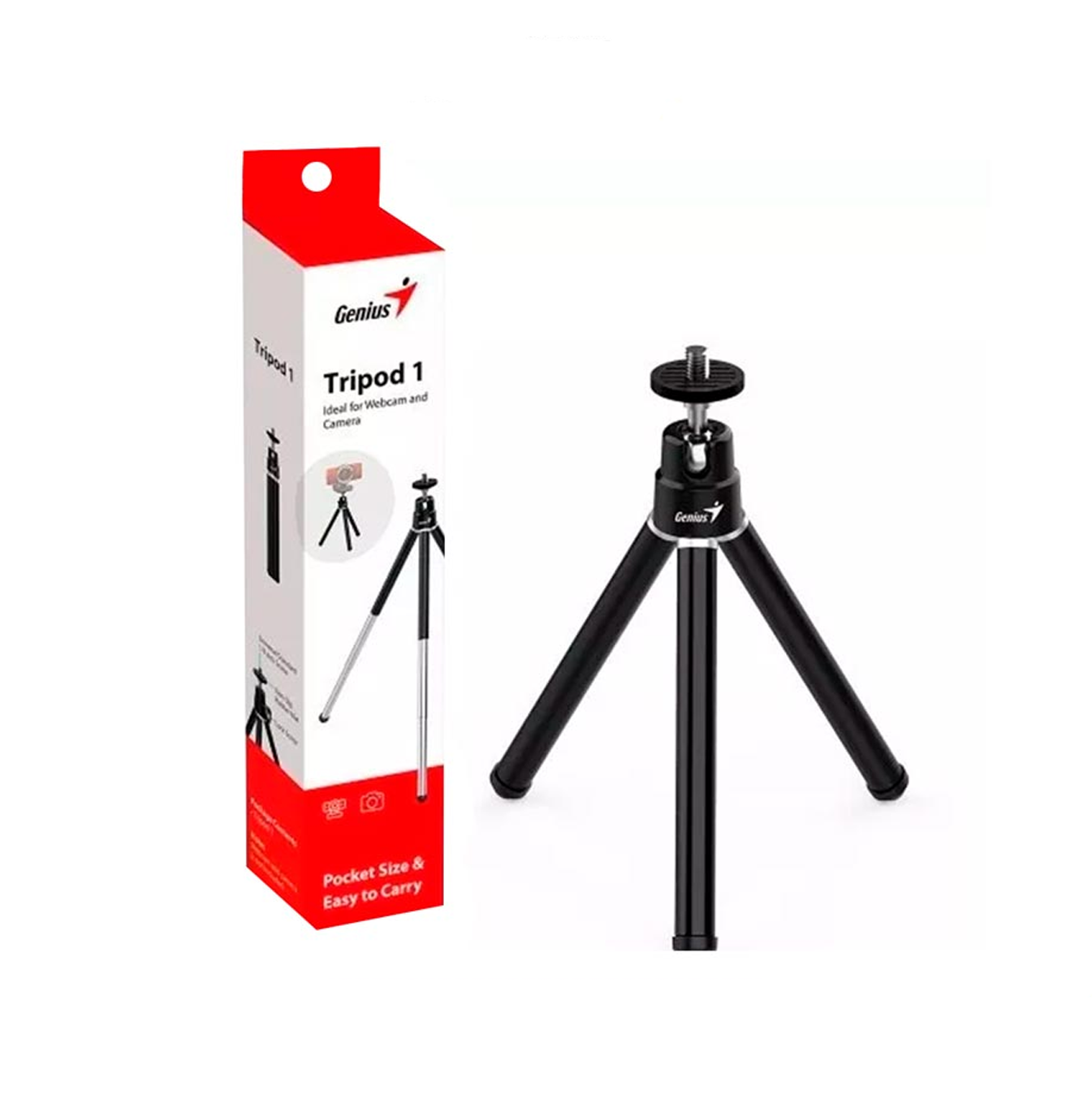 Trípode para cámara Tripod 1 31250016400 Marca: Genius