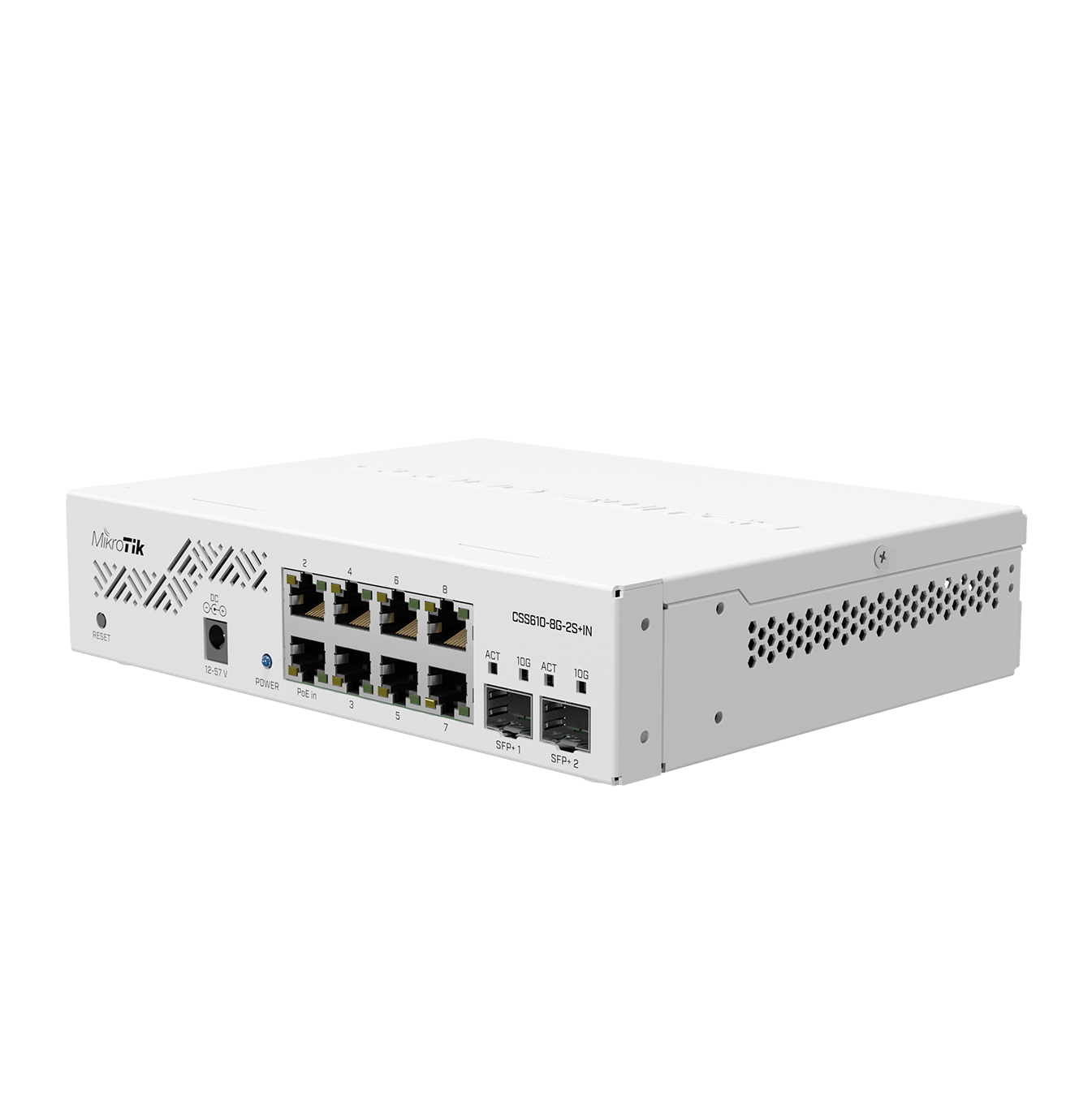 Switch Smart con SwitchOS 8 puertos Gigabit 2 puertos Marca: Mikrotik