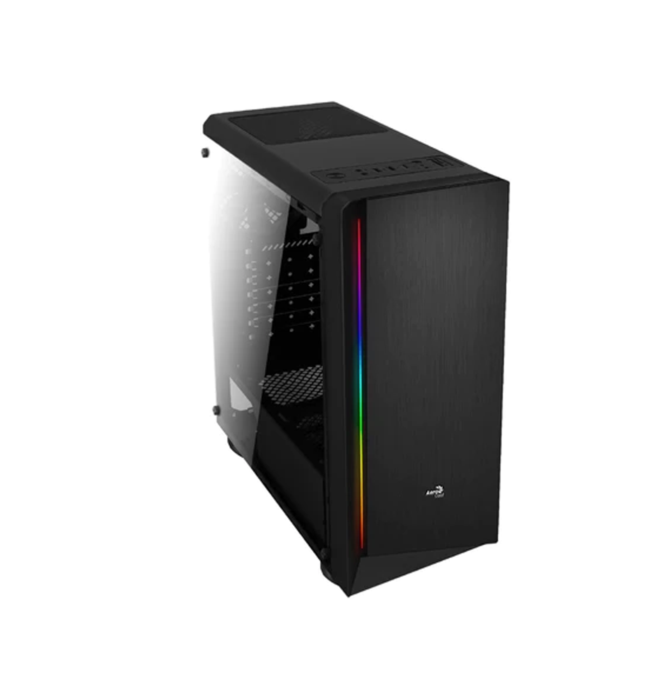 Case gamer Rift vidrio templado frente RGB ACCM.PV13012.11 Marca: Aerocool