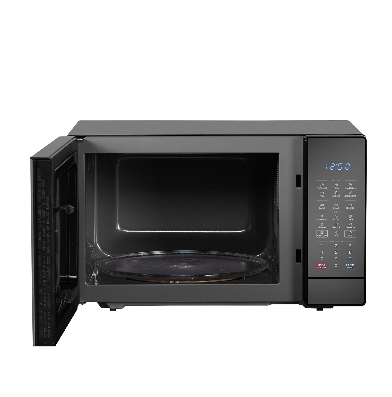 Microondas 1.4 pc puerta espejo gabinete negro MMDK14S2MB Marca: Midea