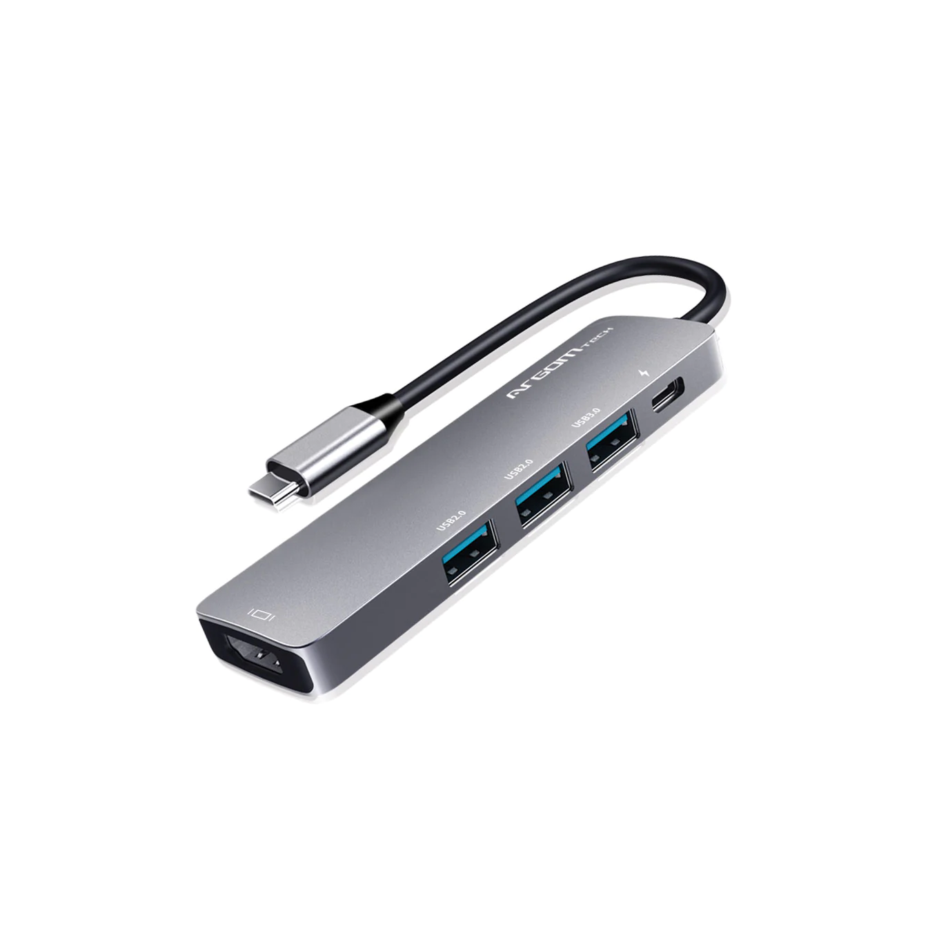 Hub 5 en 1 Axess HDMI/2XUSB2.0/1XUSB3.0/TYPE-C PD Marca: Argom