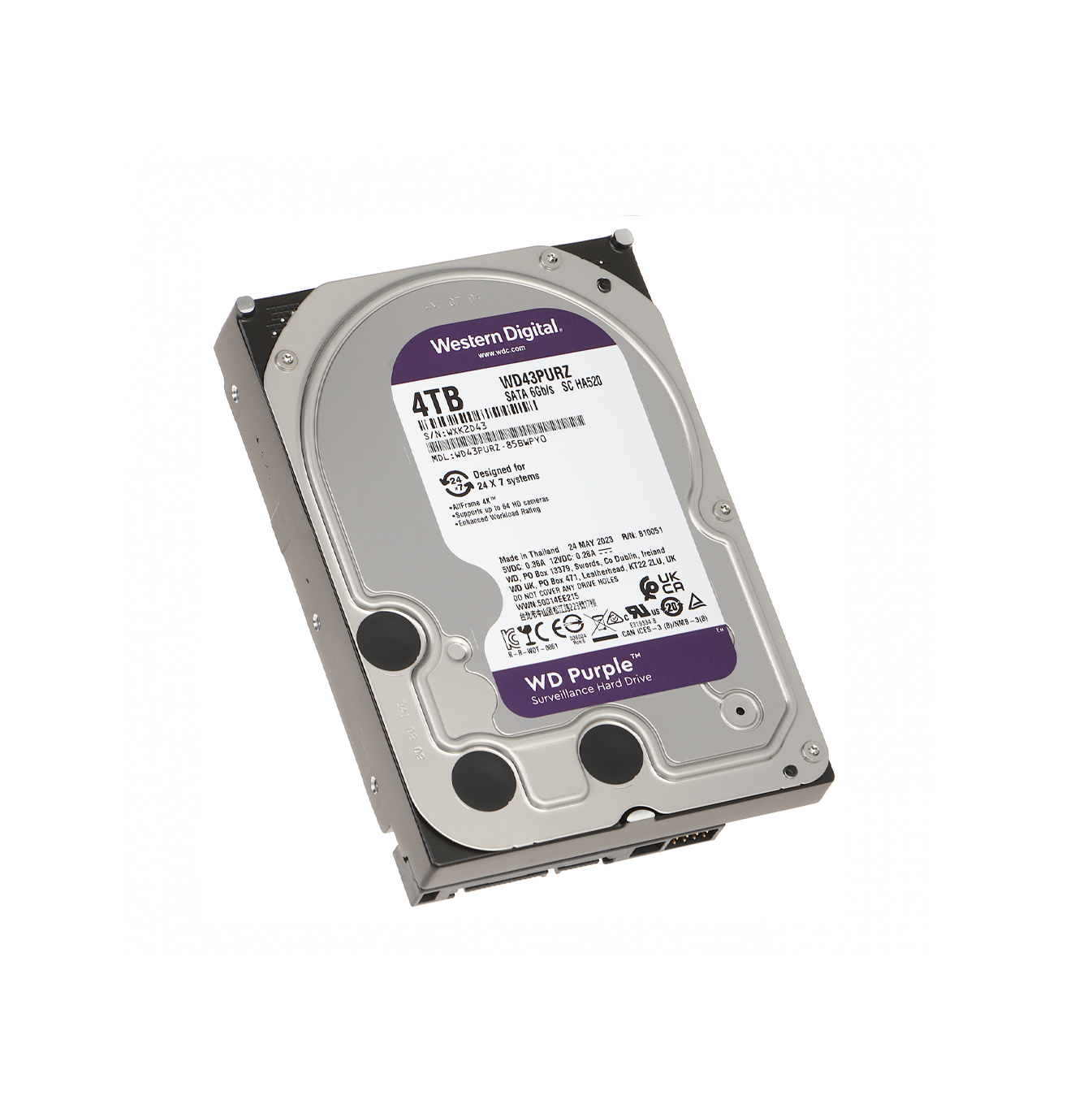 Disco duro interno de 4TB Purple WD43PURZ Marca: Western Digital