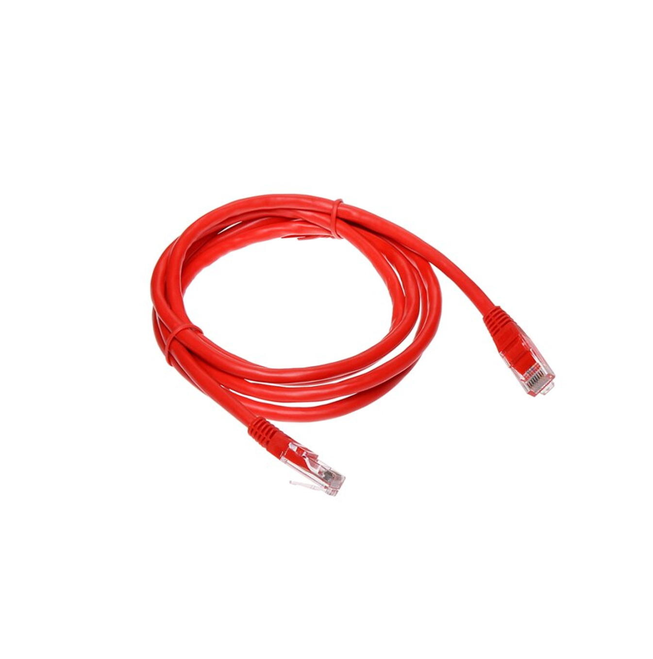 Patch Cord Cat5E 1.52 mts color rojo  MCE-01F05R Marca: Cablix