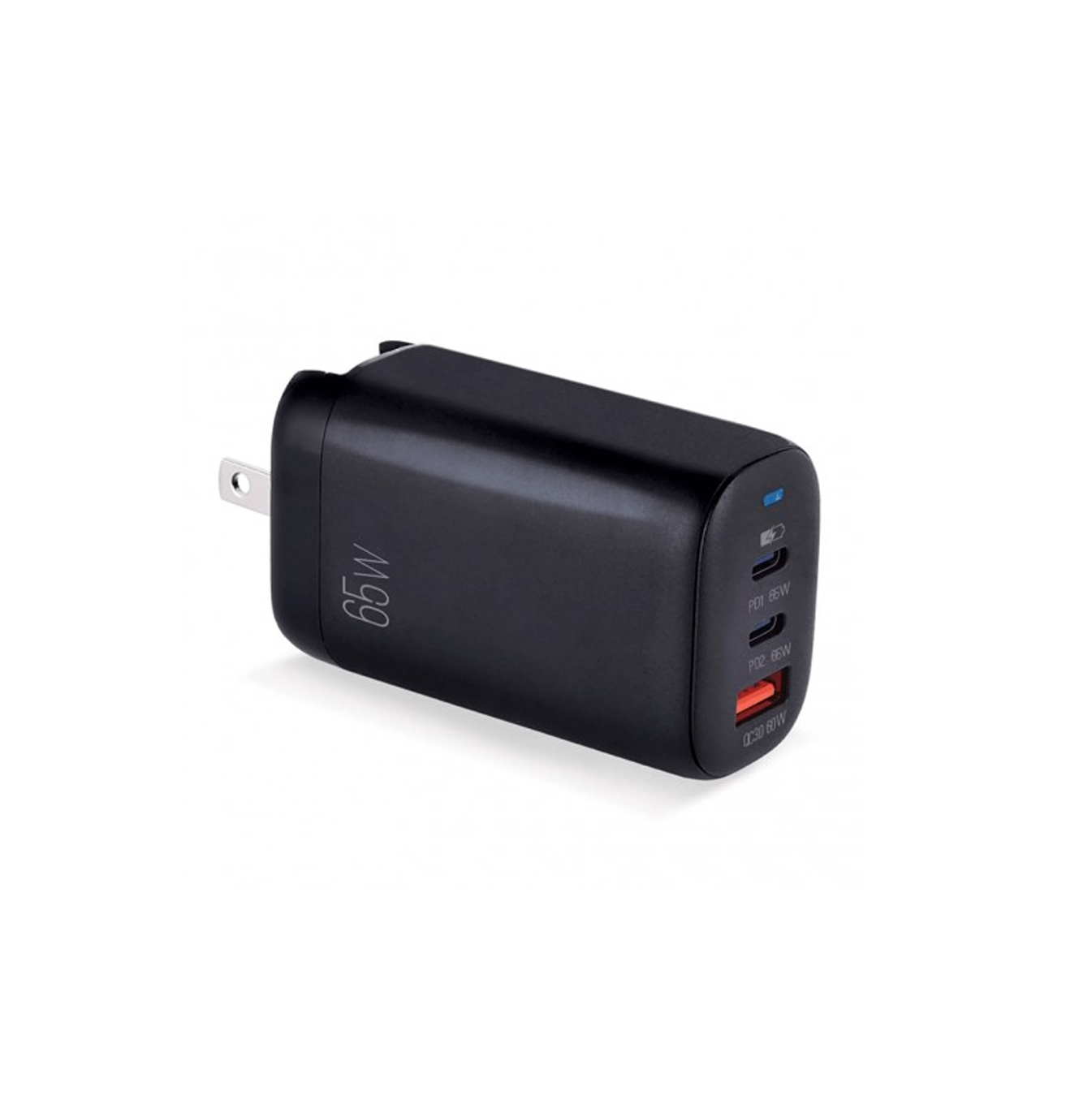 Cargador Fast charge de pared USB Dual PD TYPE-C+USB 65W Marca: Argom