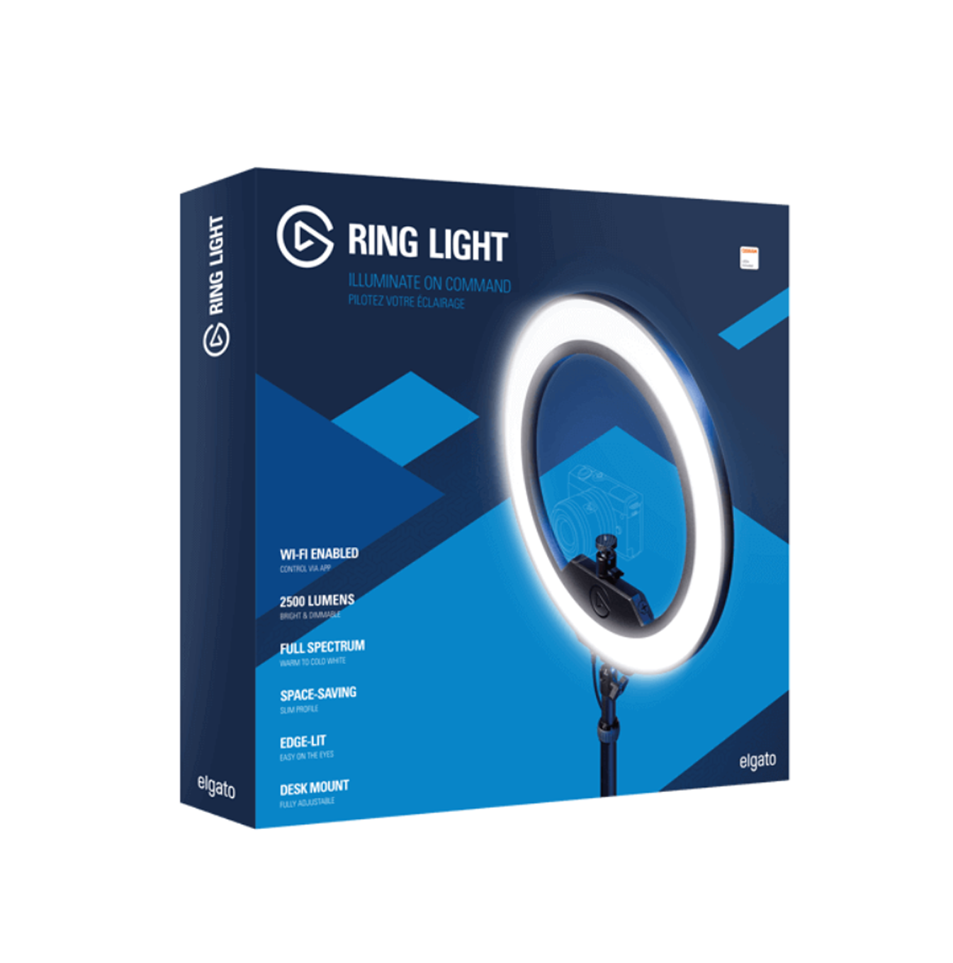 Lámpara LED Elgato ring light soporte 10LAC9901 Marca: Corsair